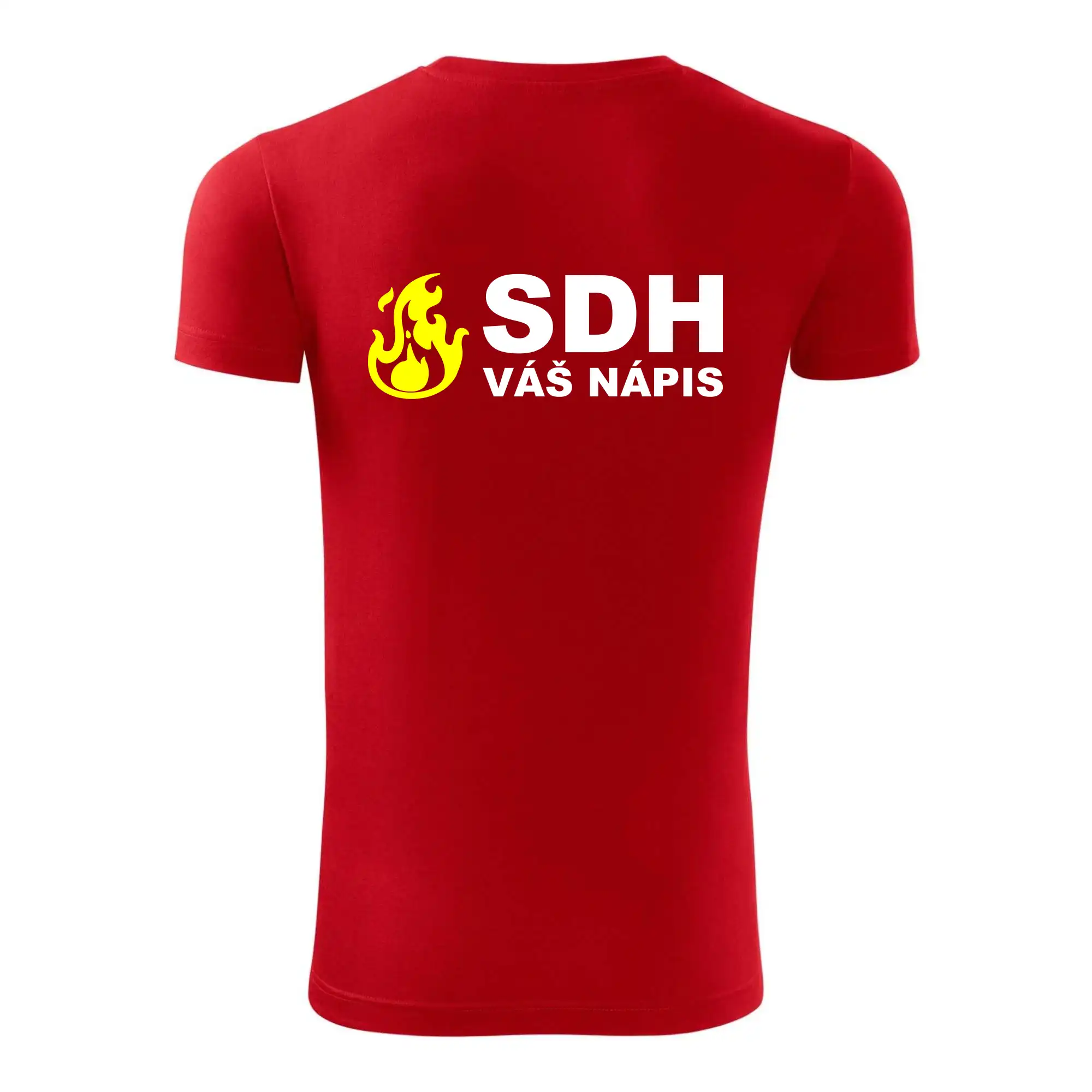 SDH nápis (oheň, název sboru - vlastní nápis)