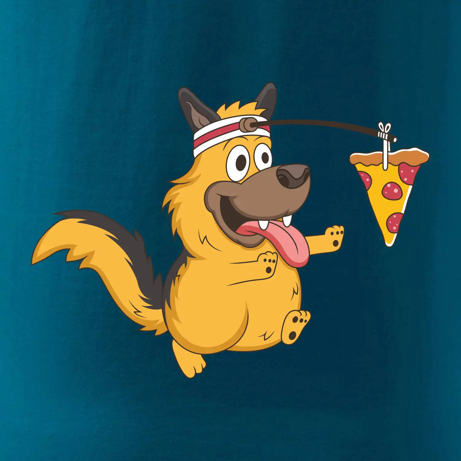 Pes s pizzou