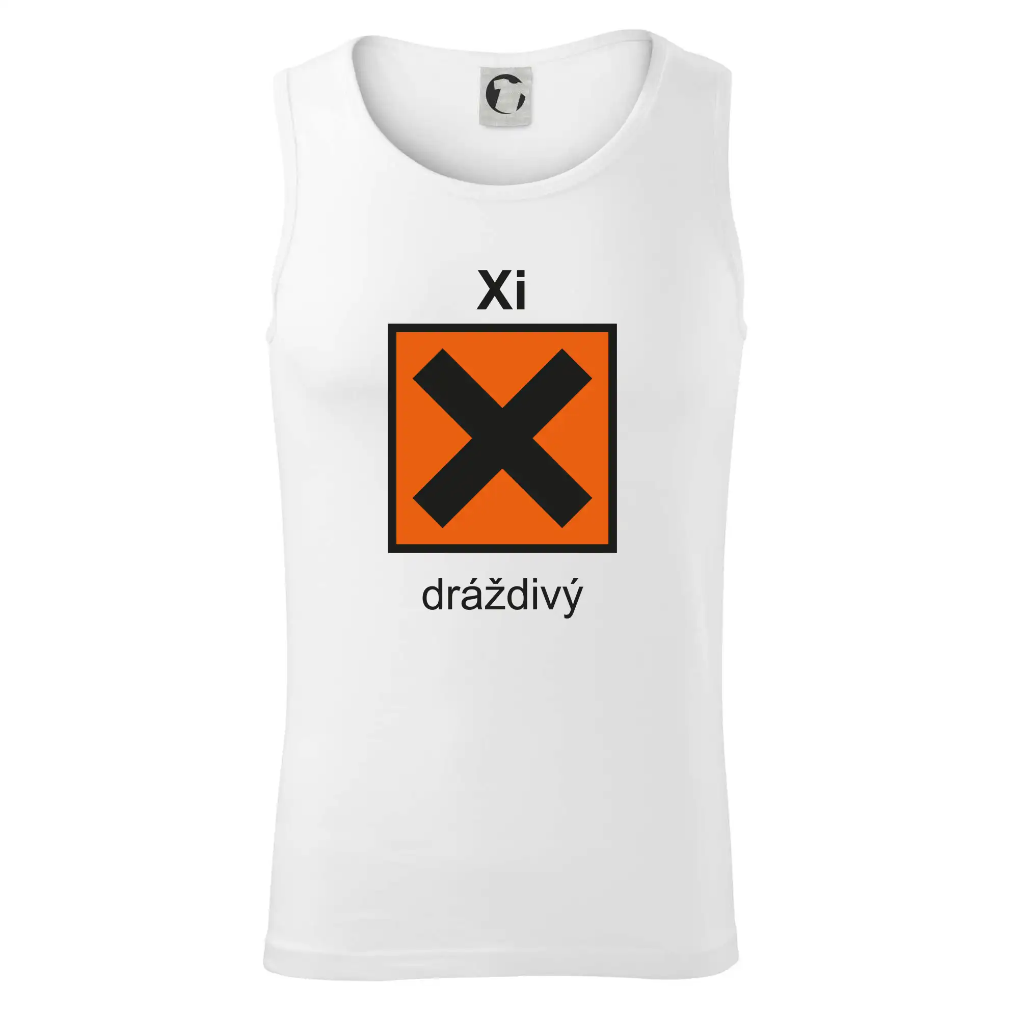 Xi Dráždivý - Výstražná tabulka na tričku