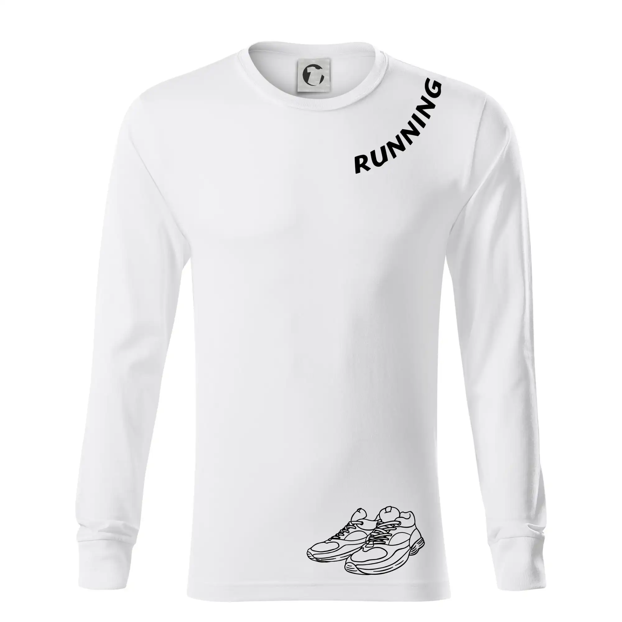 Running nápis šikmo