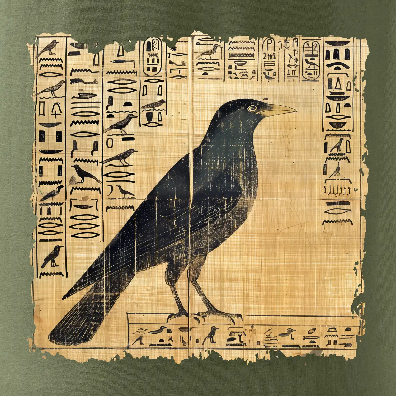 Egyptské hieroglyfy pták