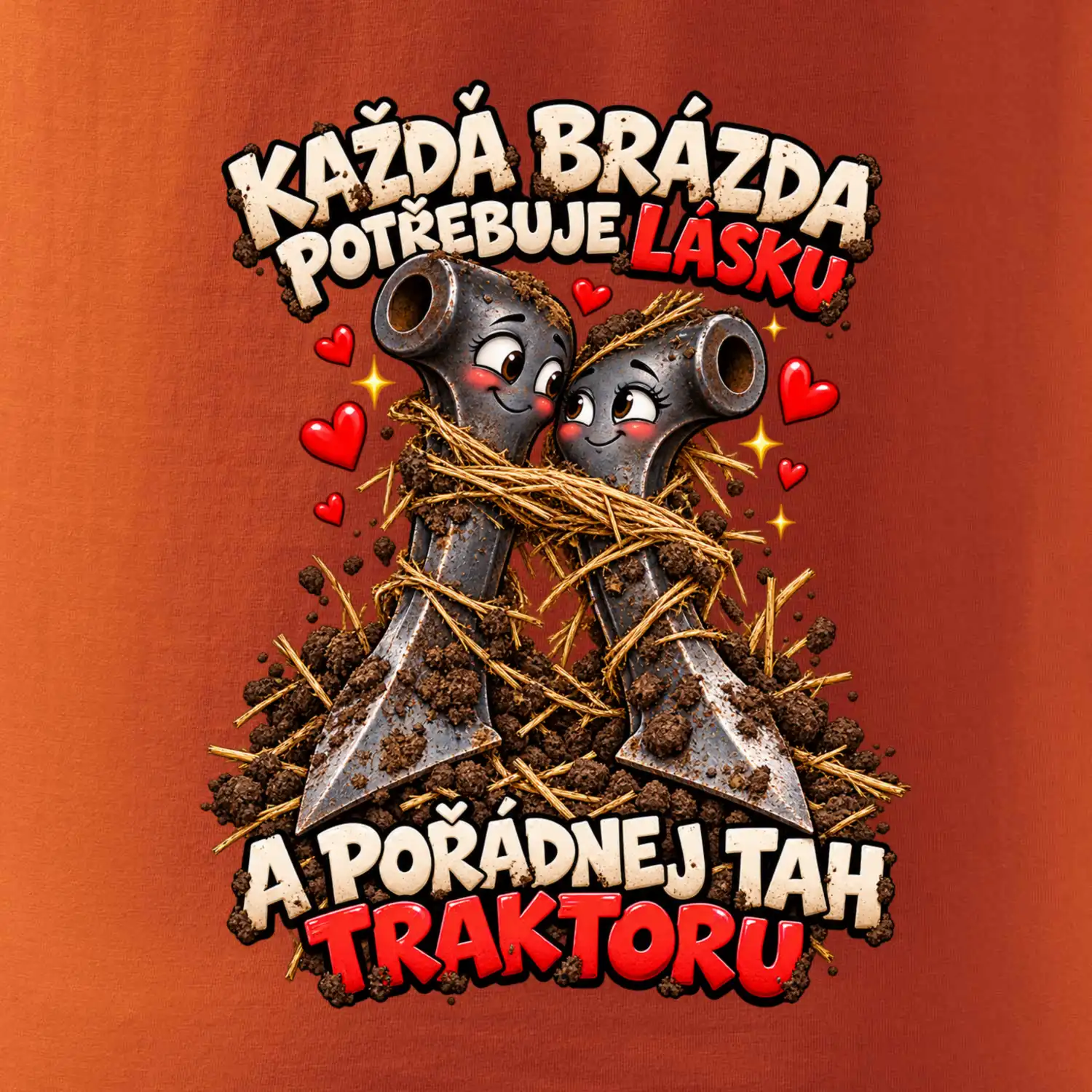 Zamilované ocelové zuby polních bran