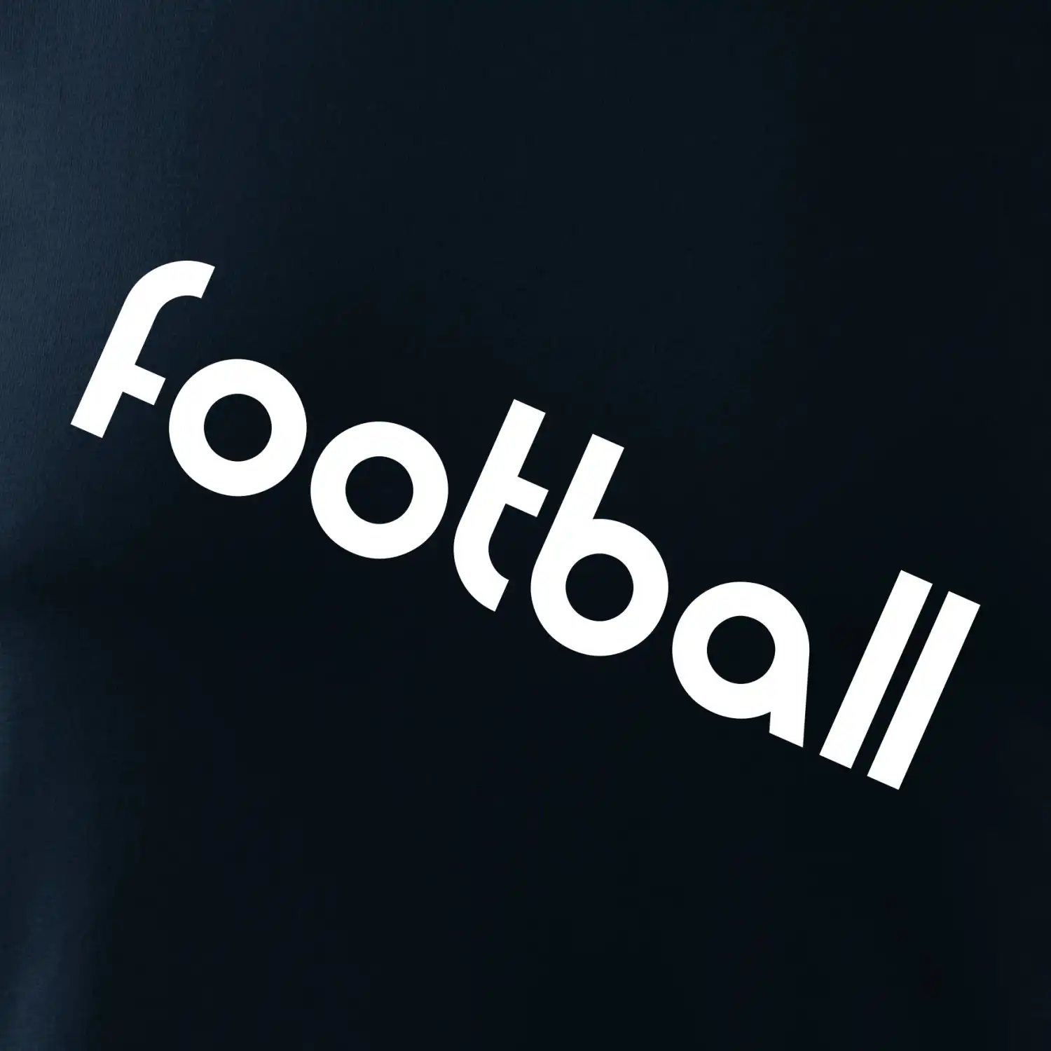 FOOTBALL nápis šikmo