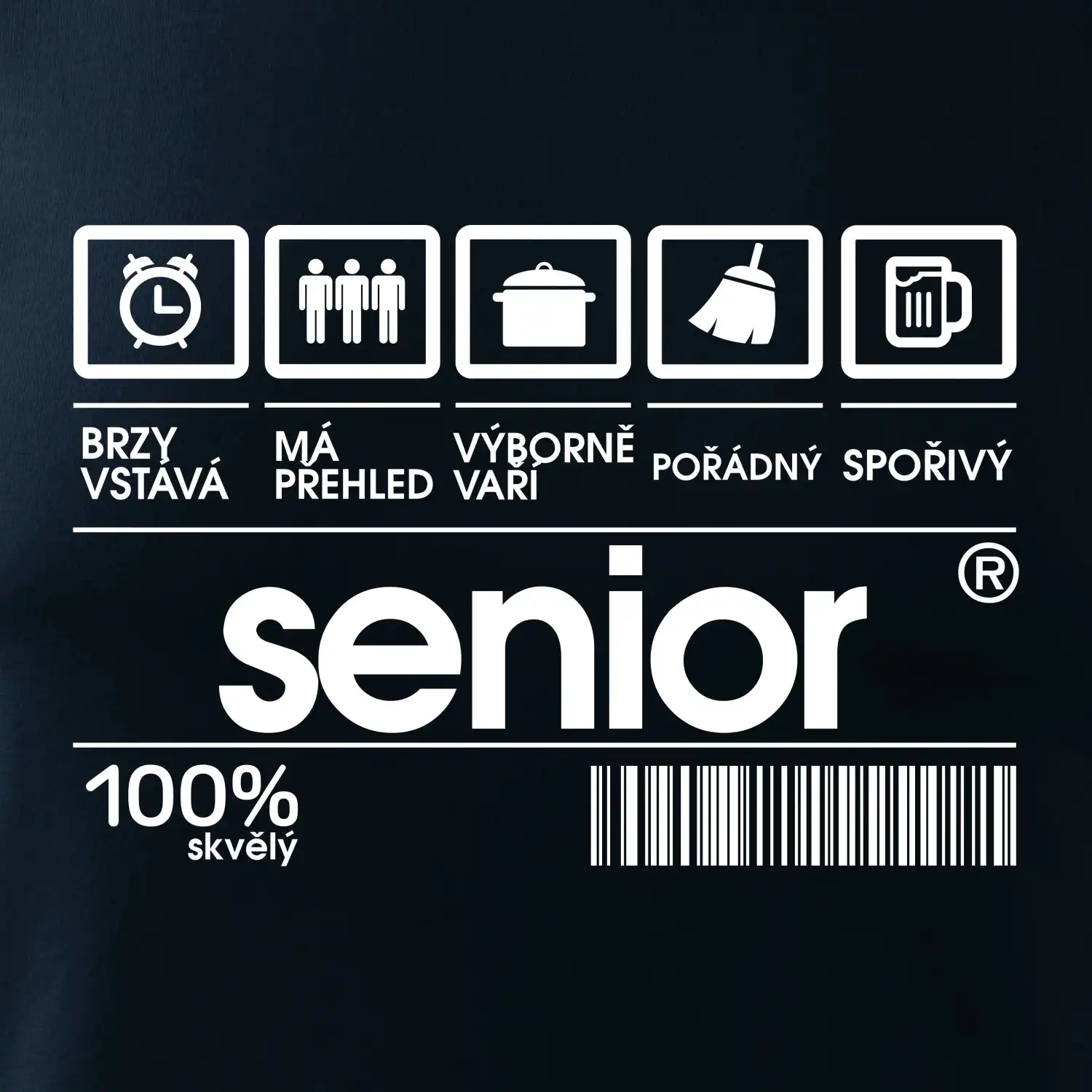 Čárový kód senior