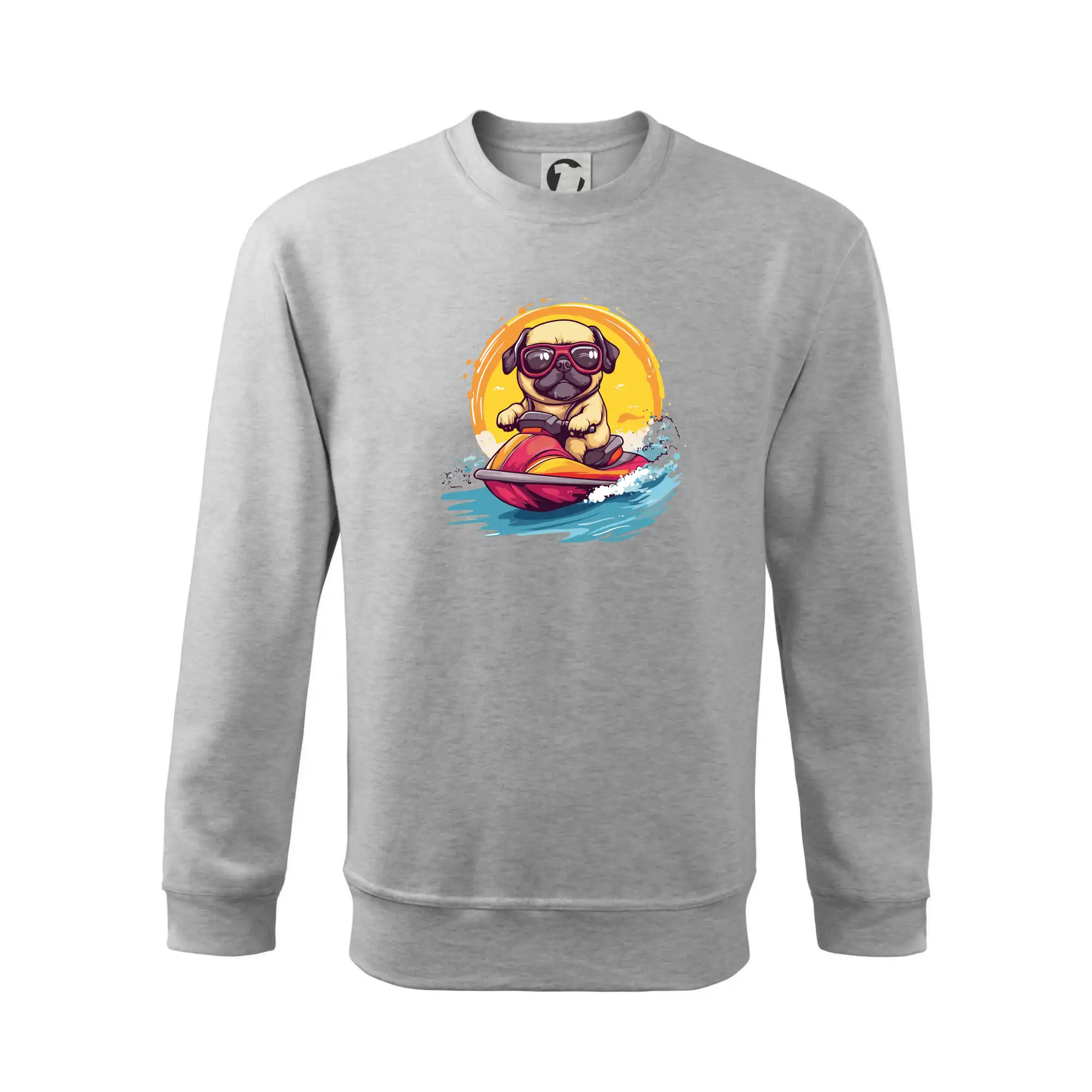 Mops na vodním skútru