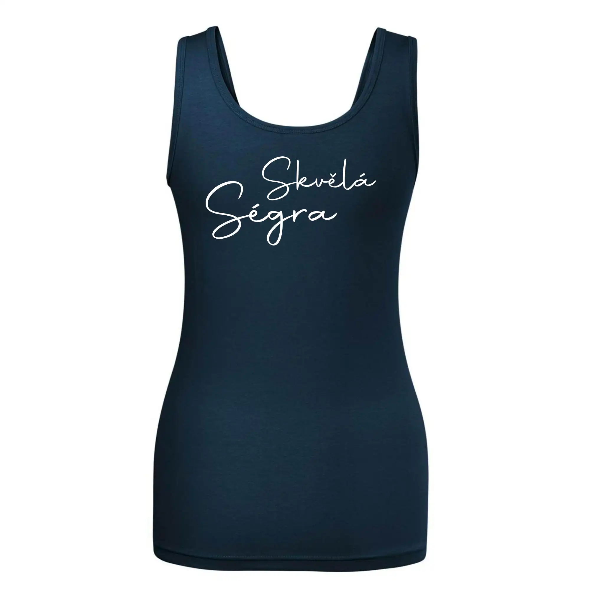 Skvělá ségra - nápis na zádech