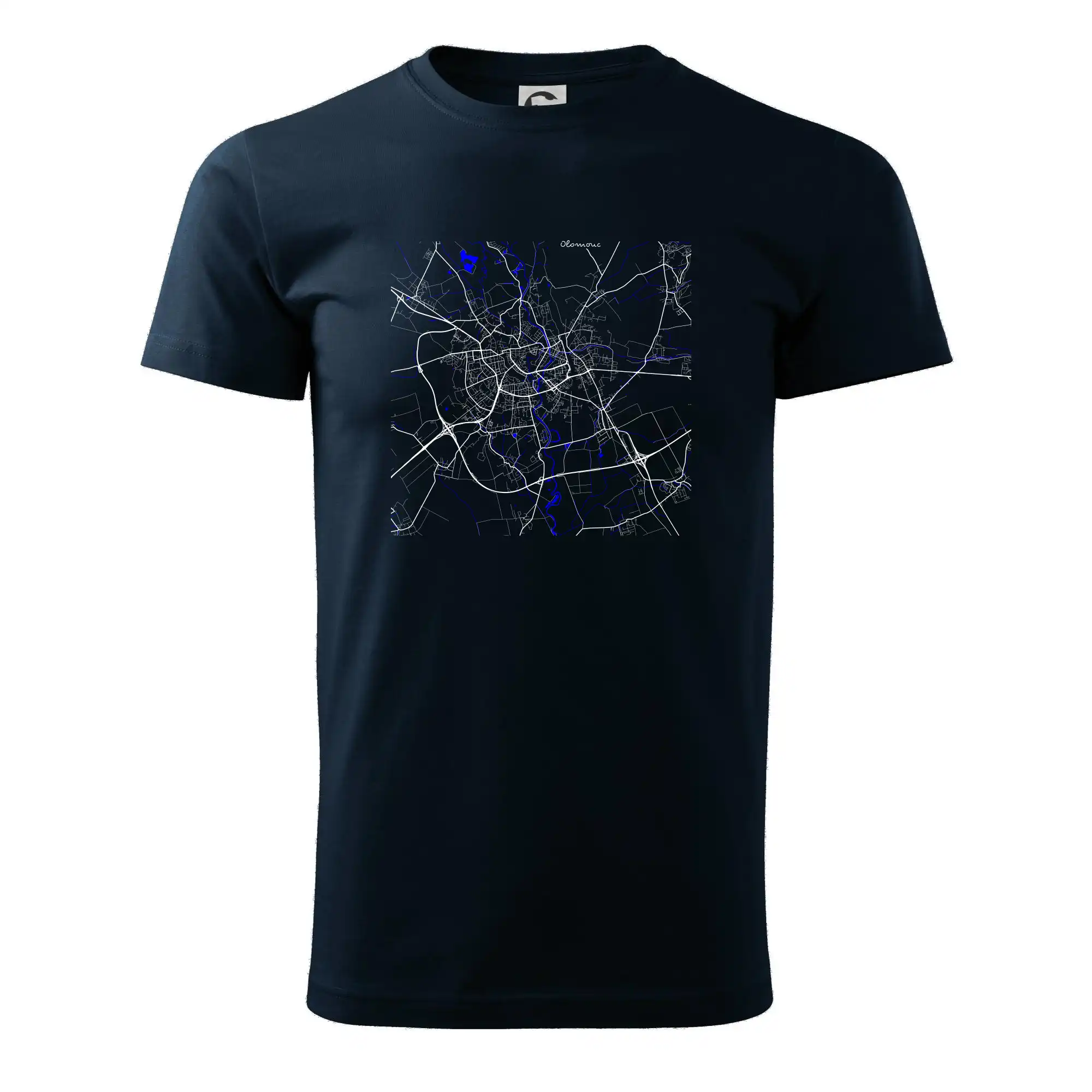 Olomouc - Mapa s vodními toky