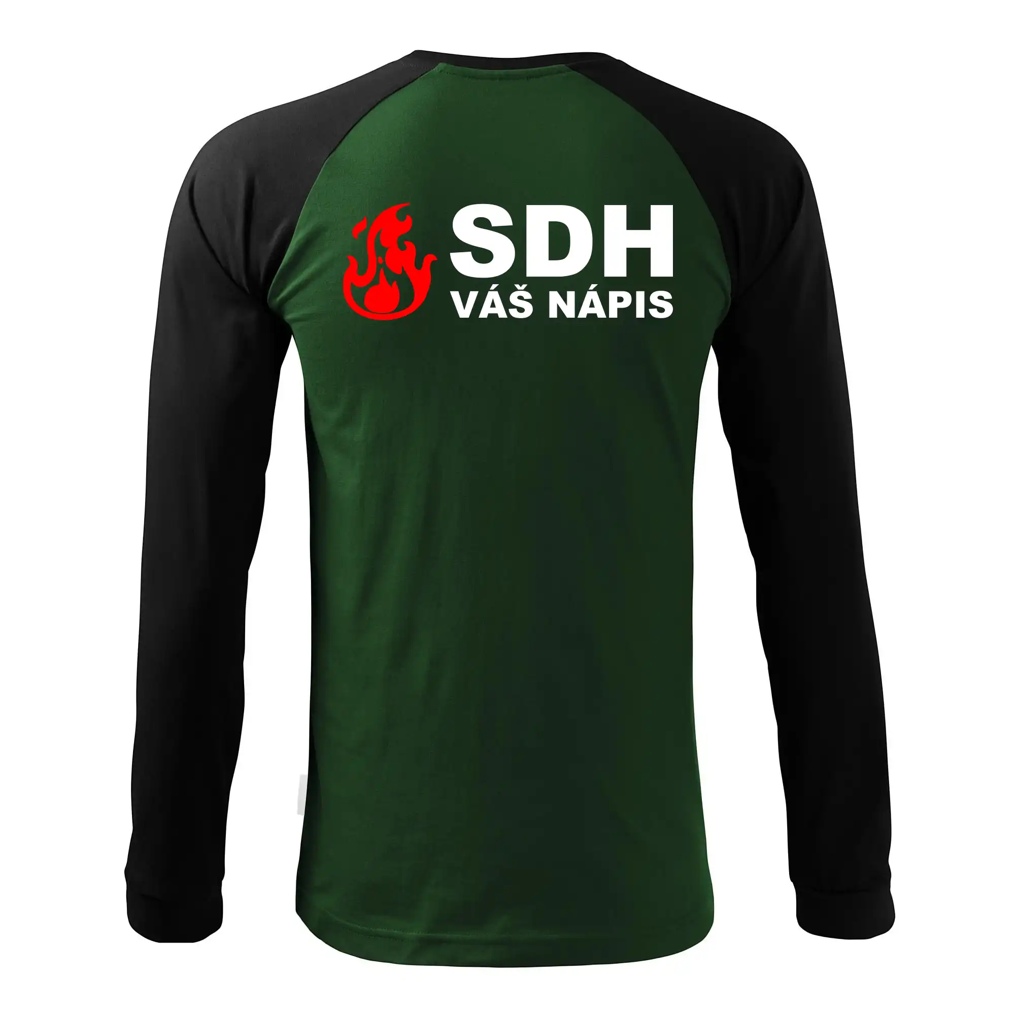 SDH nápis (oheň, název sboru - vlastní nápis)