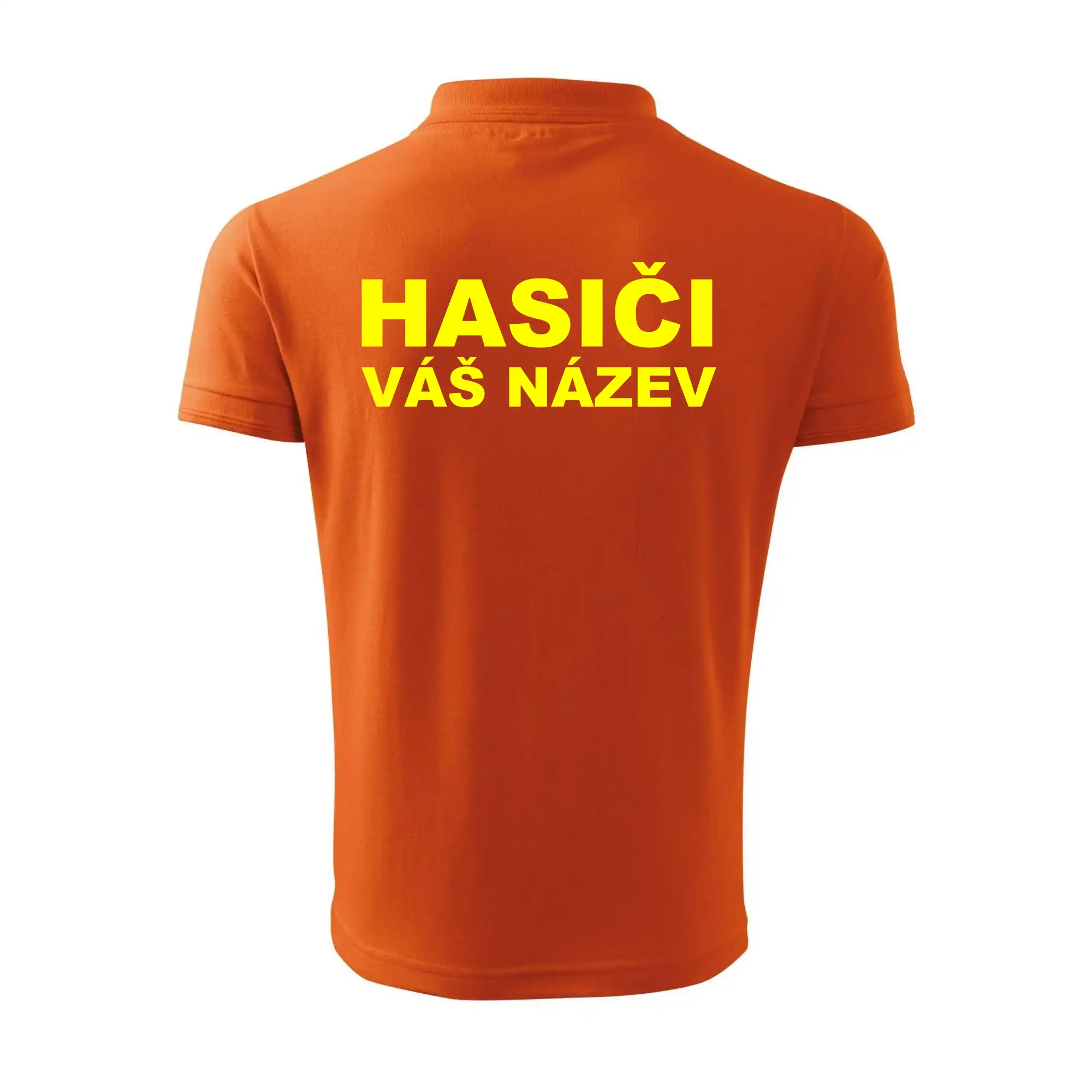 Hasiči - žlutý nápis - váš název sboru