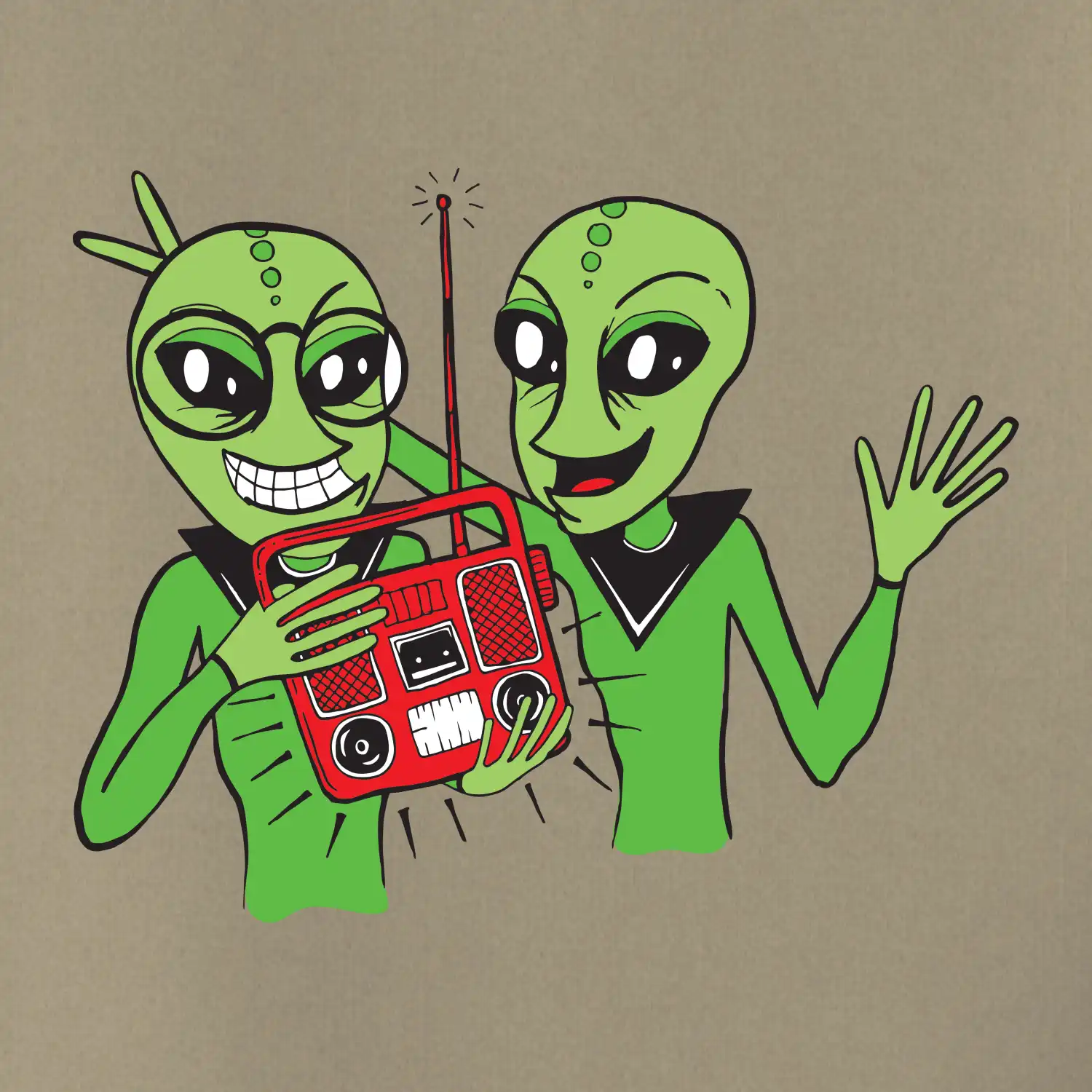Ufo a rádio (Pecka design)