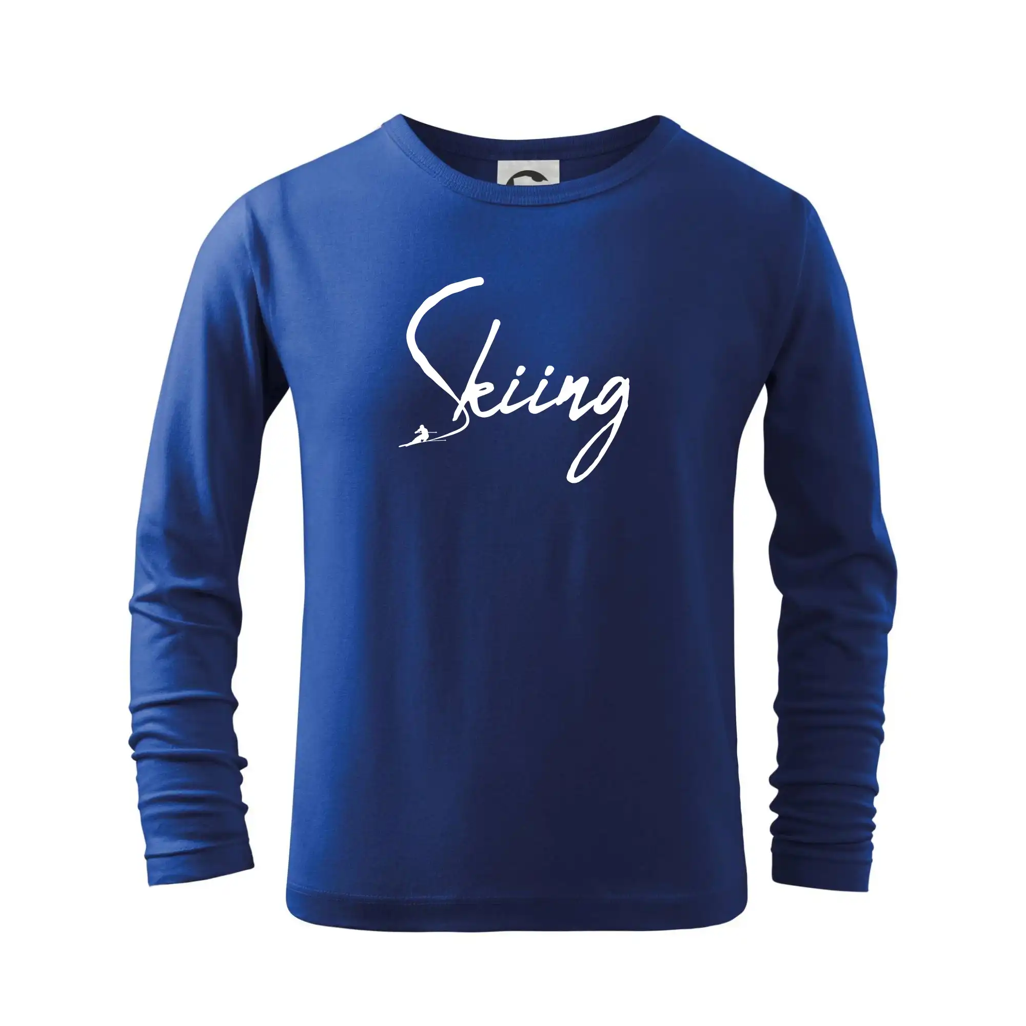 Skiing nápis lyžař