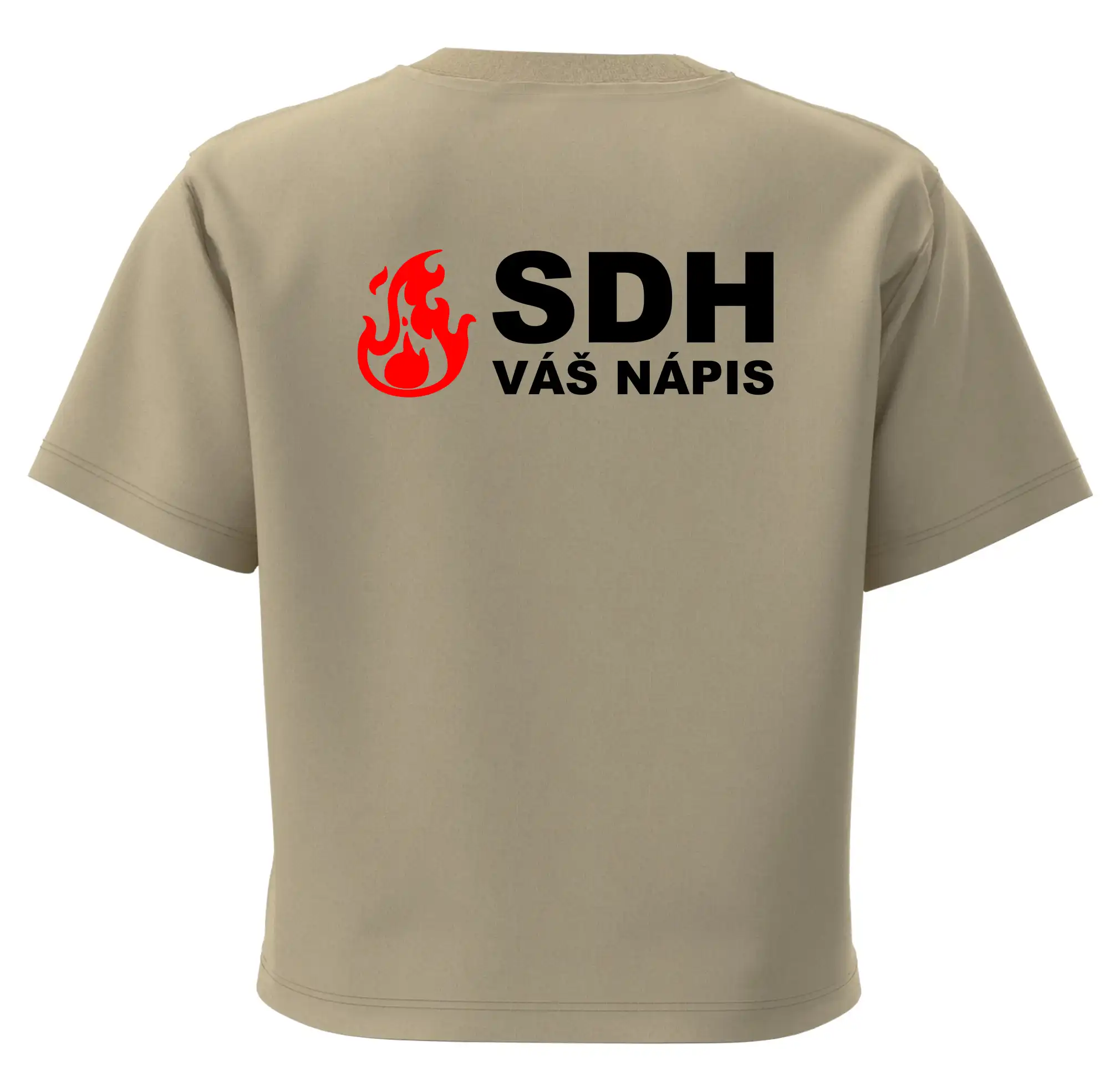 SDH nápis (oheň, název sboru - vlastní nápis)