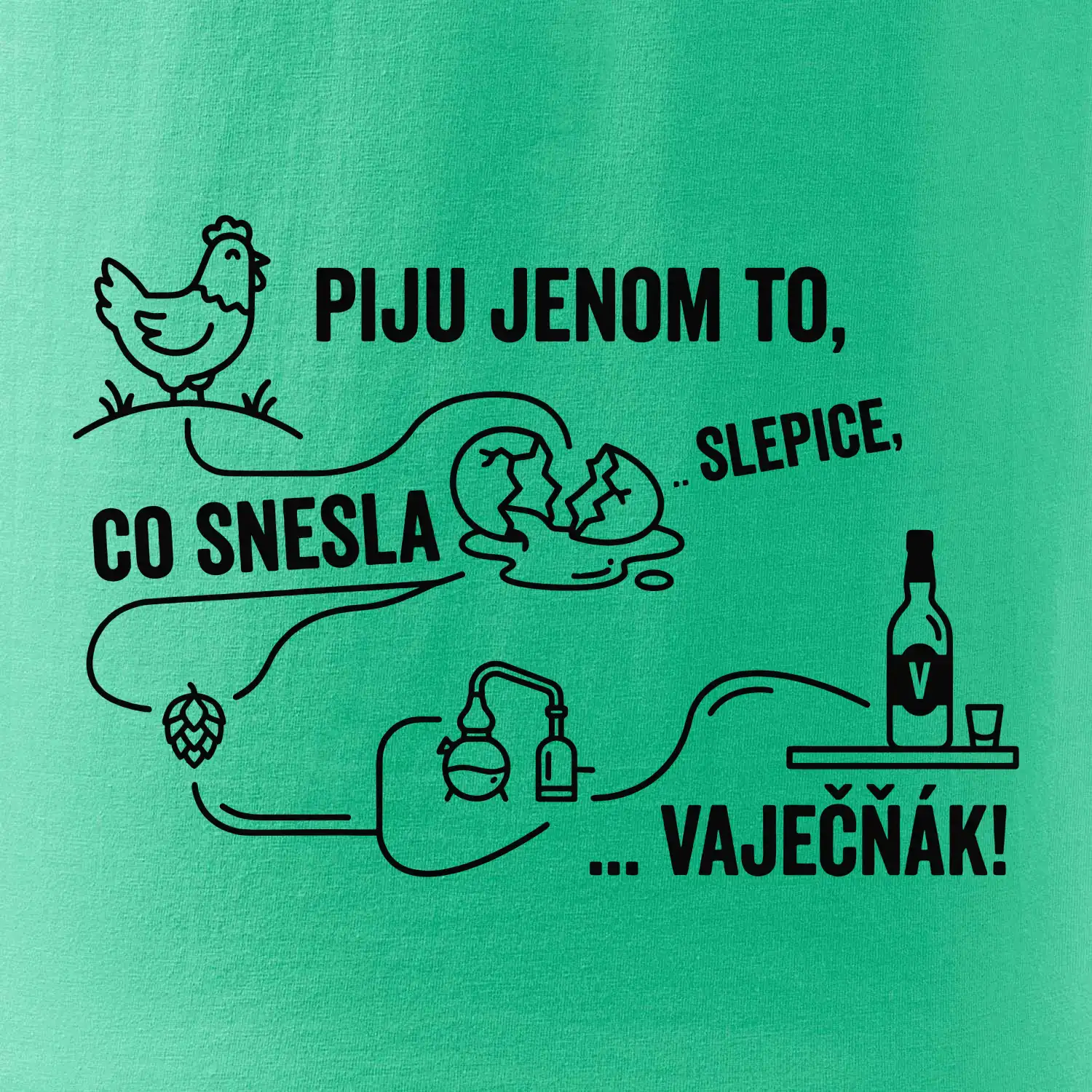 Piju jenom to, co snesla slepice... vaječňák!