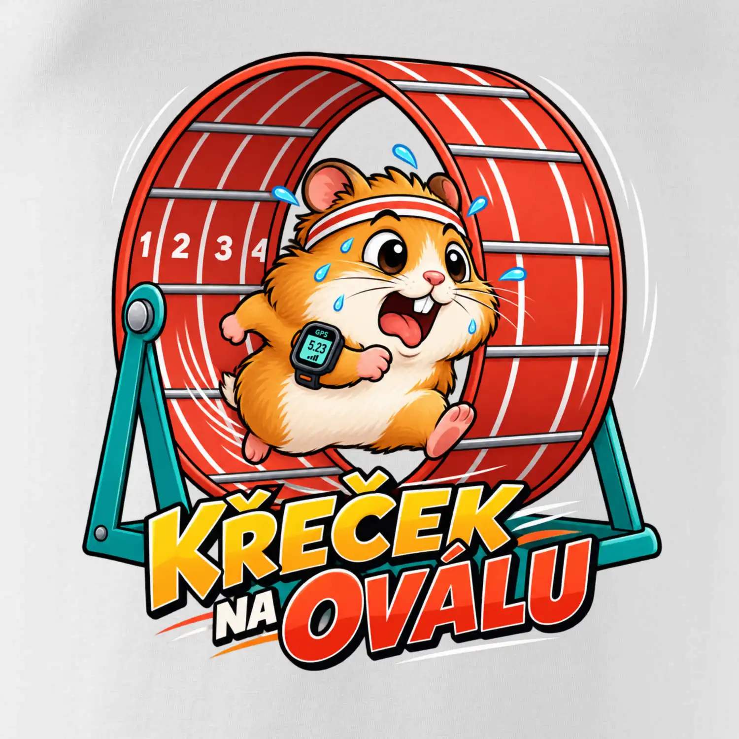Běžecký křeček na oválu