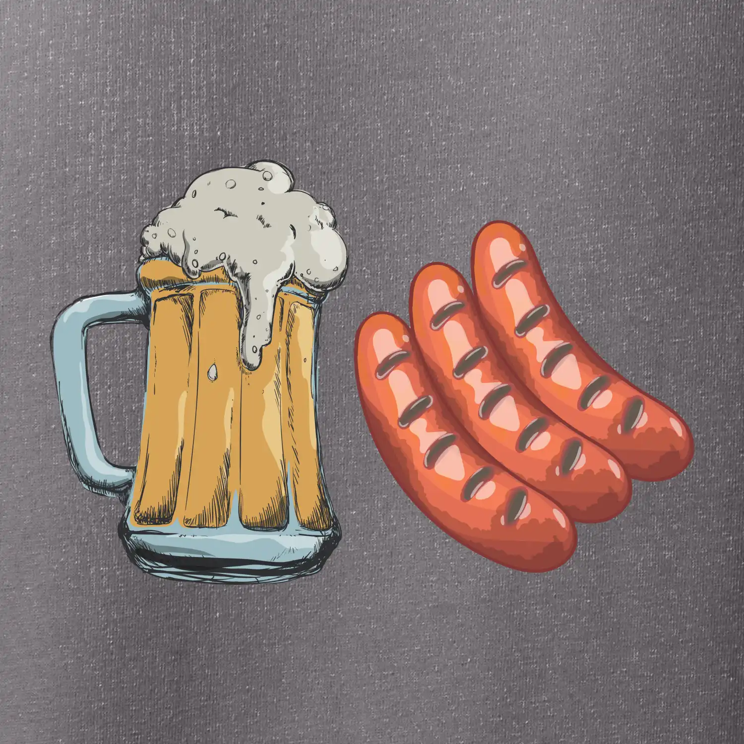 Pivo a klobása