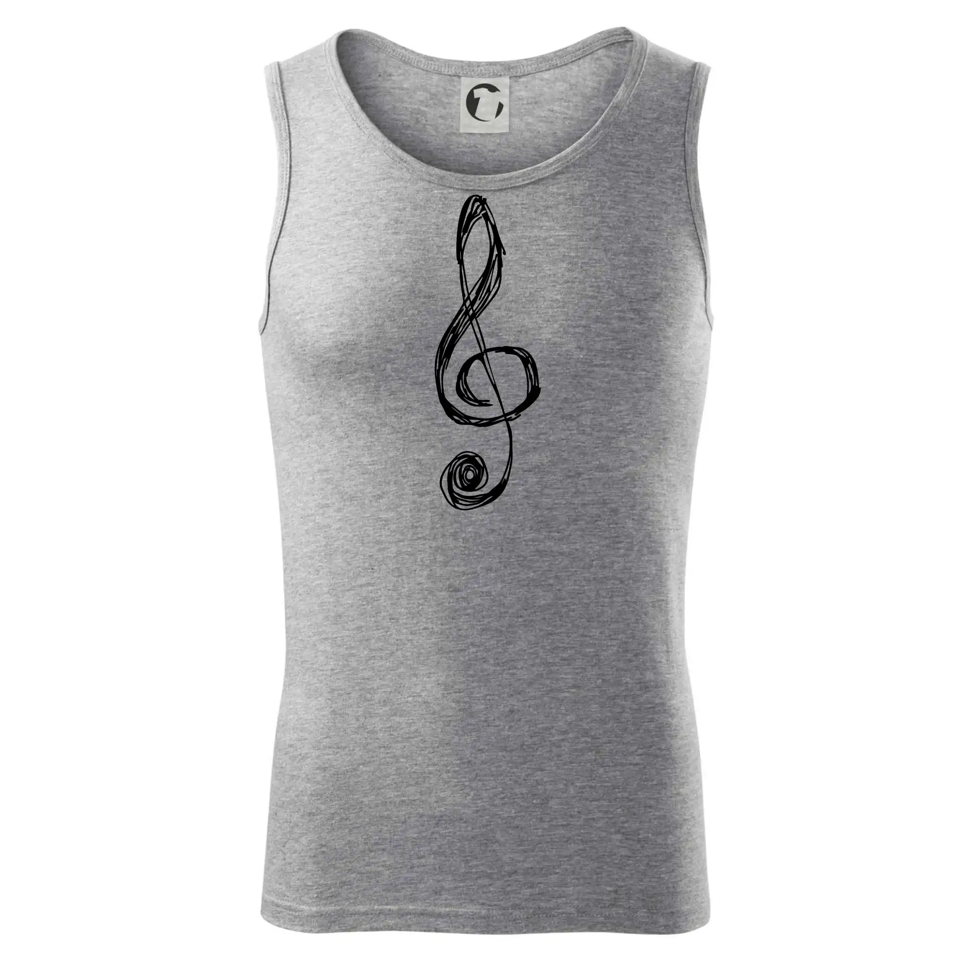 Houslový klíč kreslený