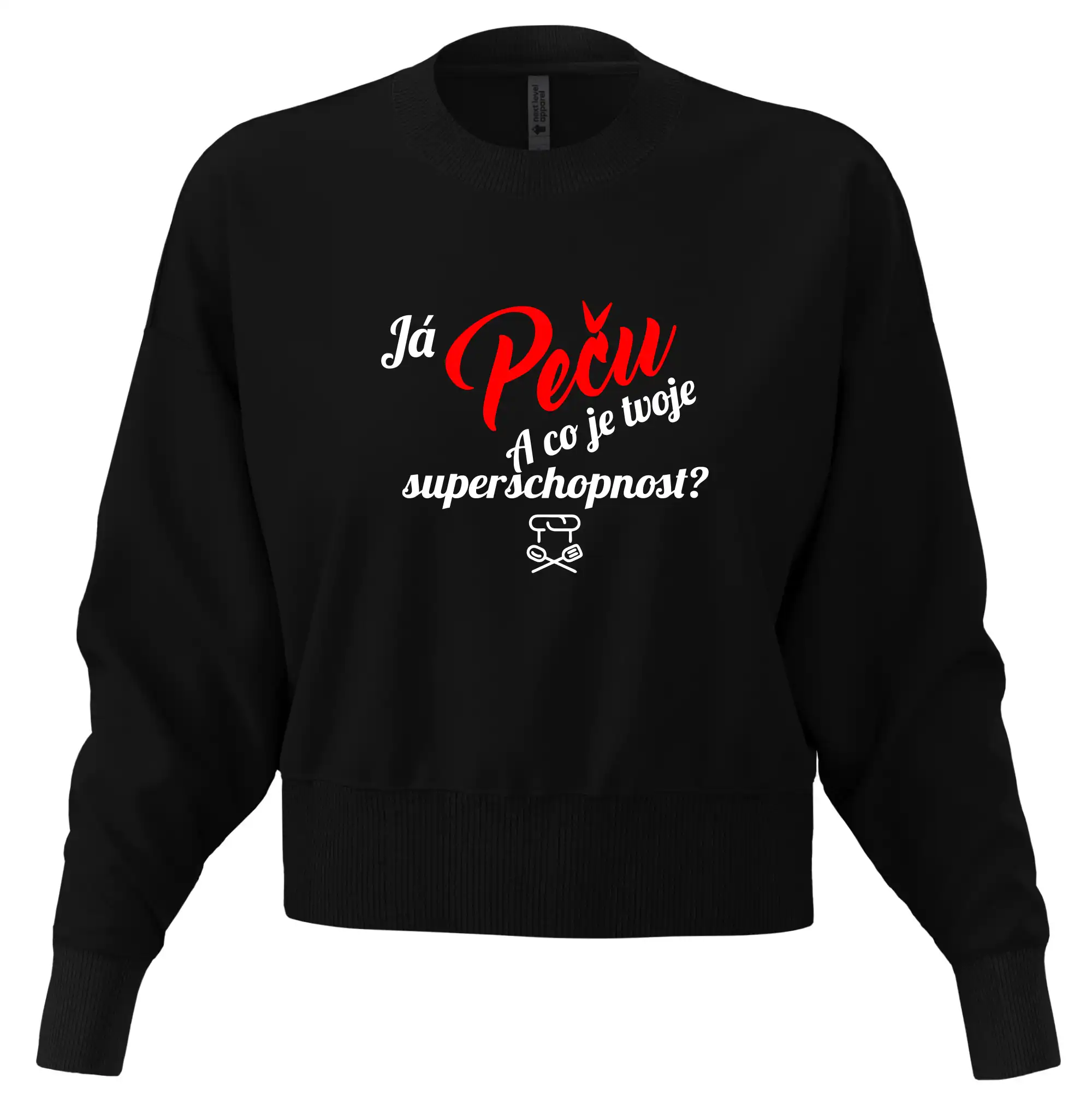 Já peču - tvoje superschopnost? šikmý nápis