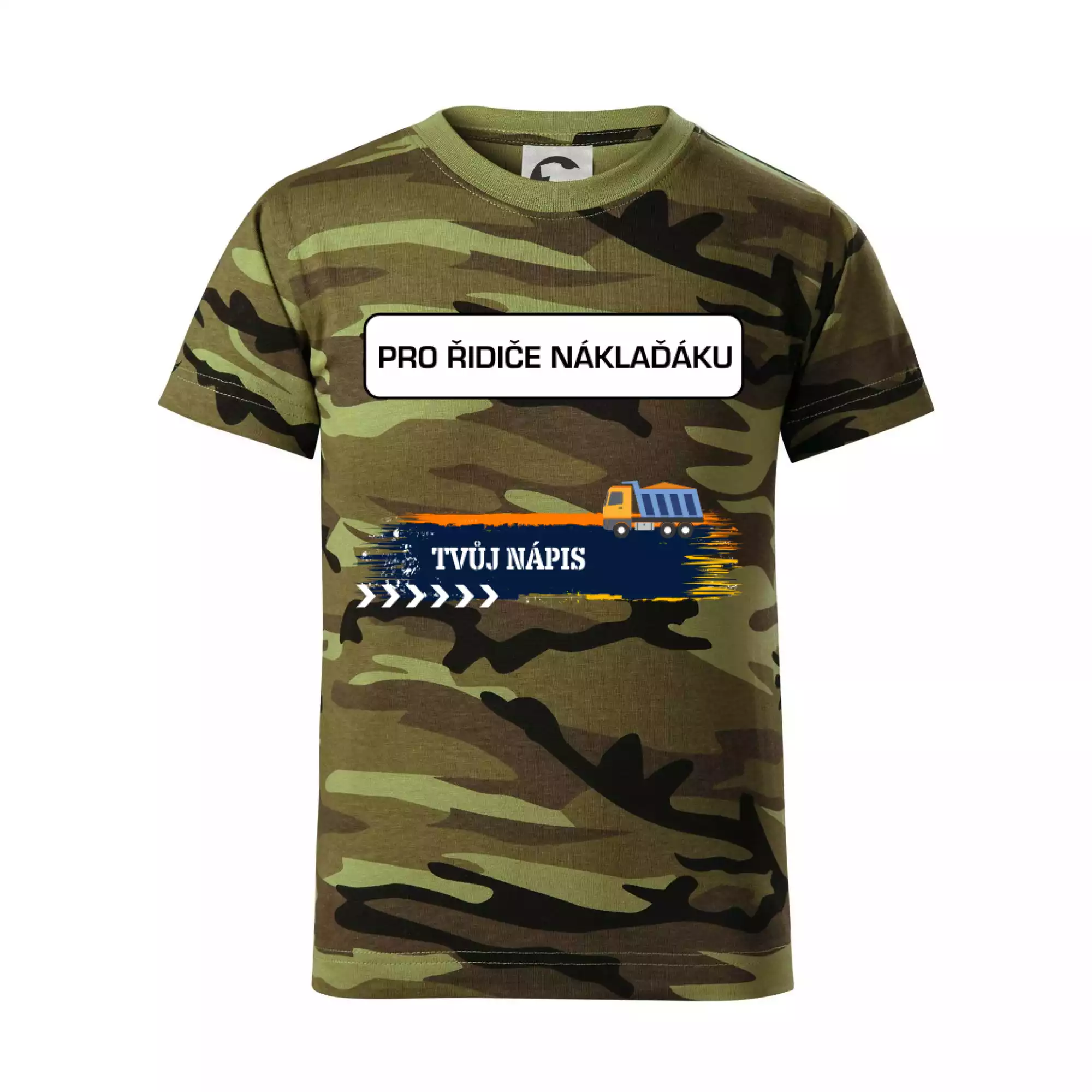 Stavba - vlastní nápis - náklaďák