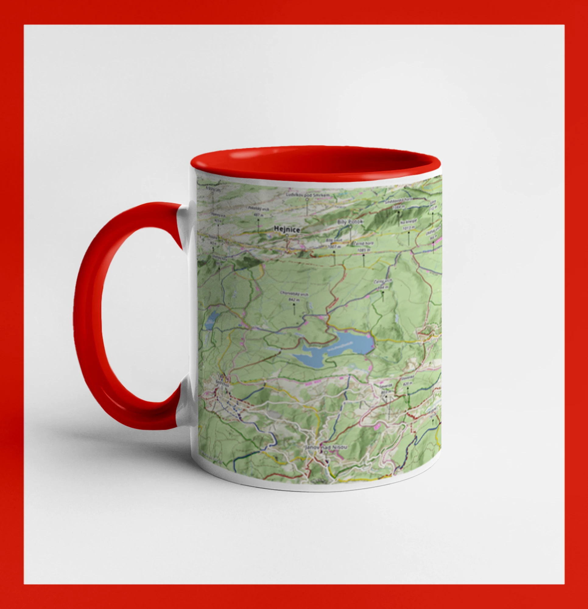 Jizerské hory mapa