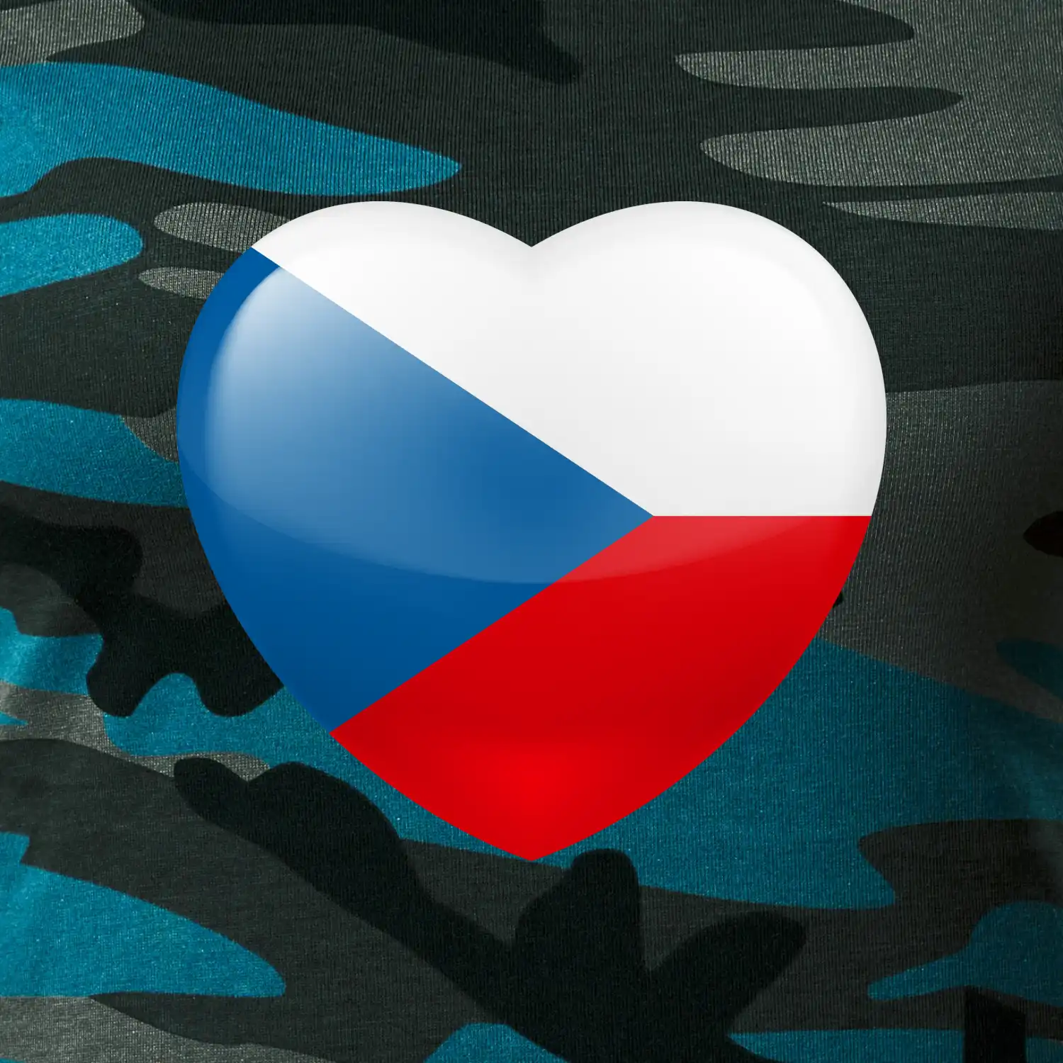 Česká vlajka srdce