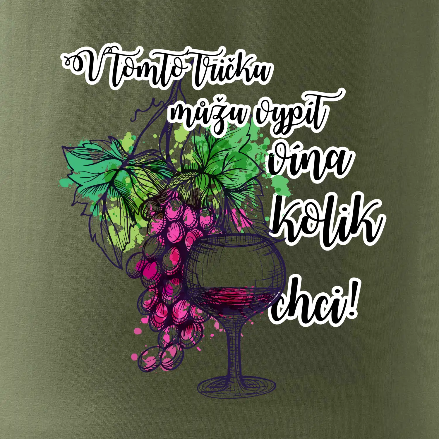 V tomto tričku můžu vypít vína kolik chci