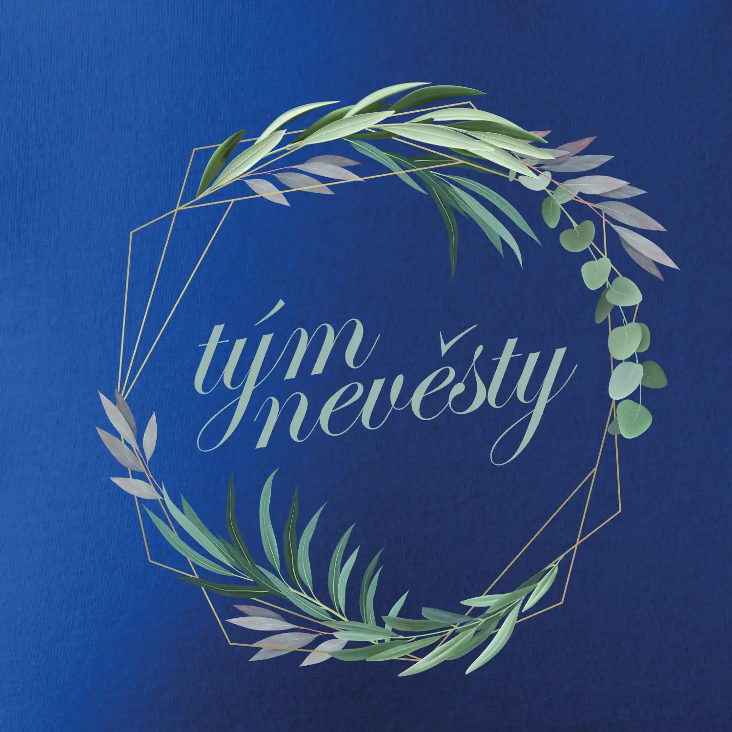 Tým nevěsty květinový kruh zelený