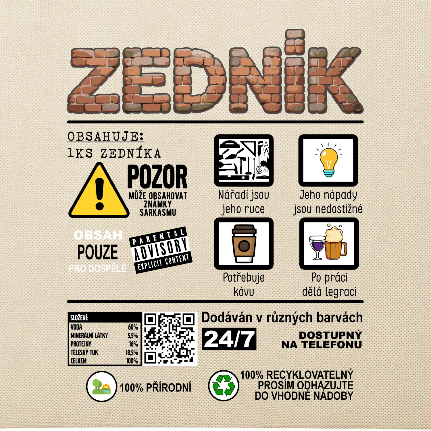 Profese - informace o produktu - ZEDNÍK