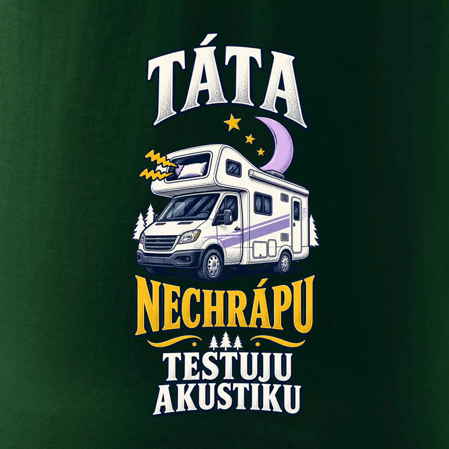 Táta nechrápu testuju akustiku rodinná alkovna