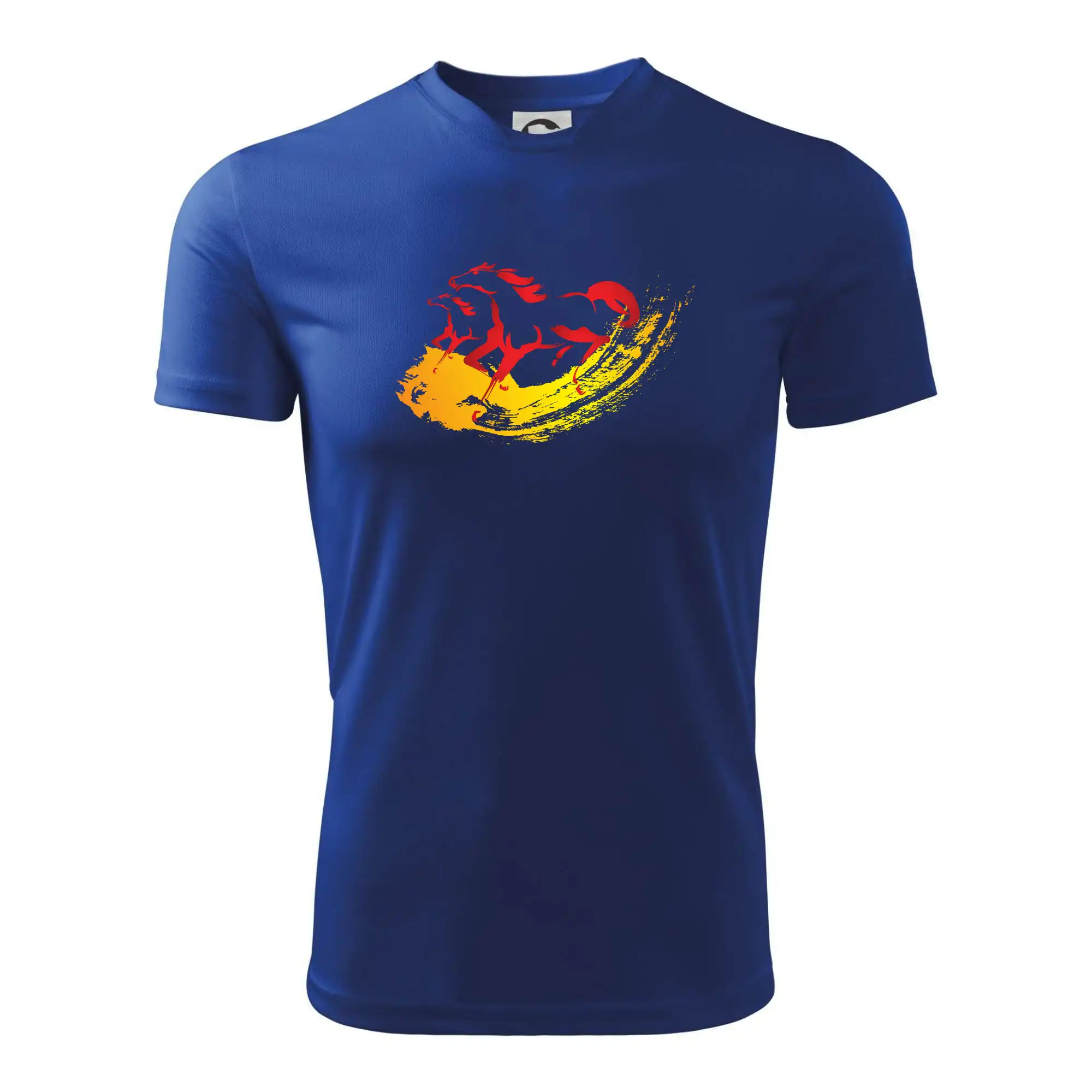 Dva běžící koně