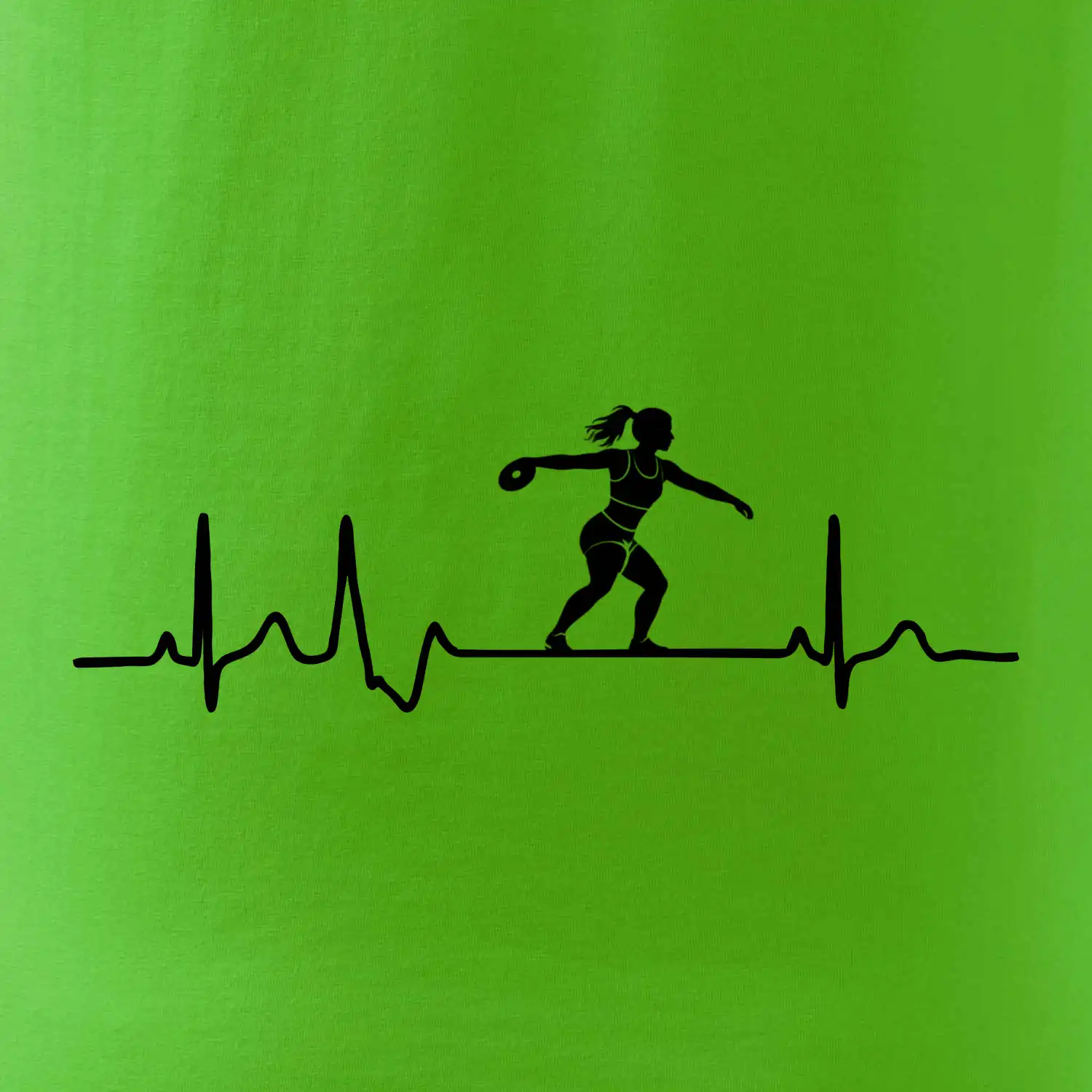 EKG hod diskem