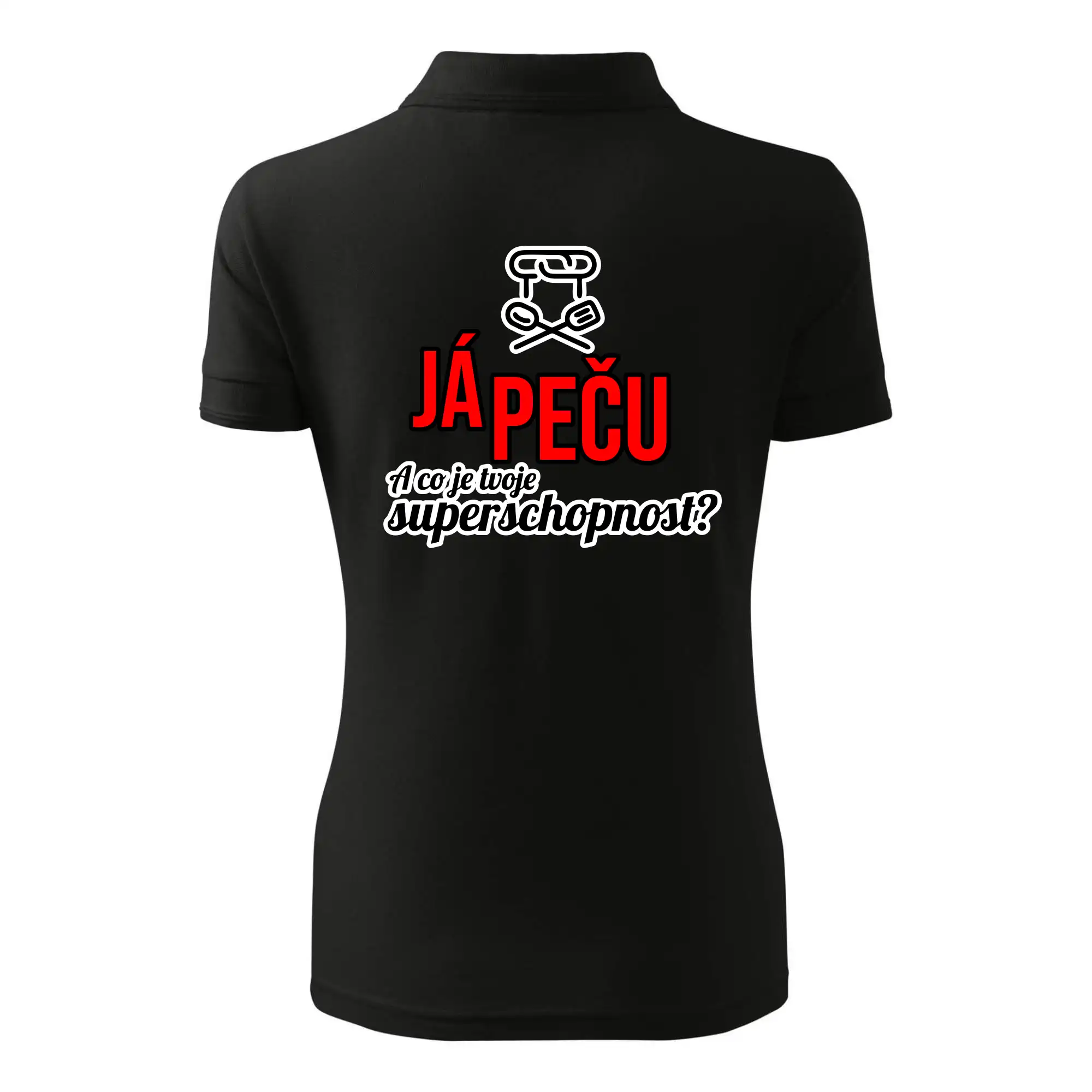 Já peču - tvoje superschopnost? rovný nápis