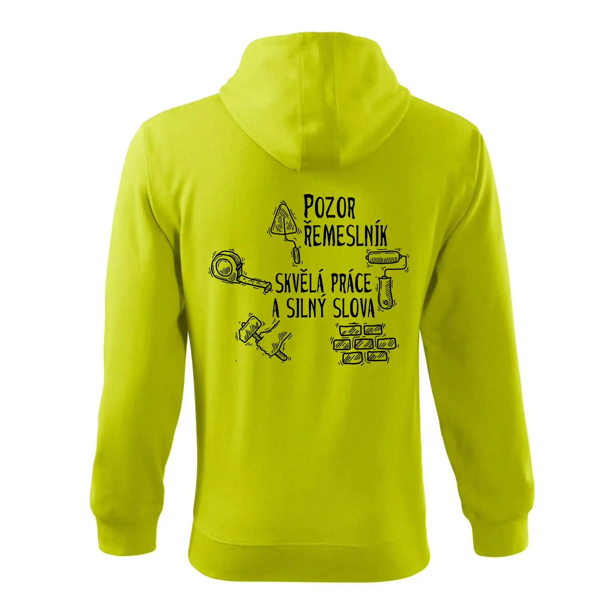 Pozor řemeslník skvělá práce silný slova