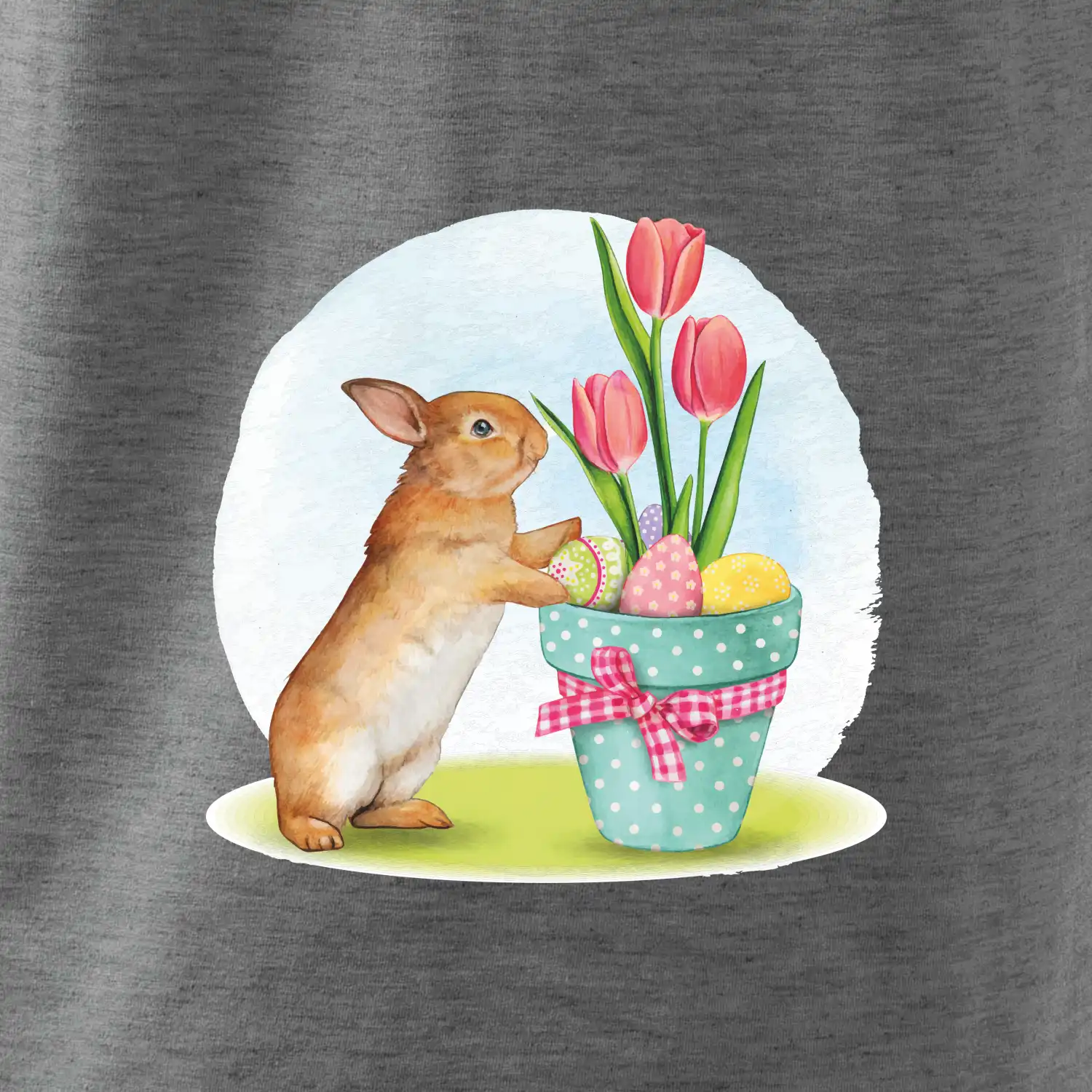 Velikonoční zajíček tulipány