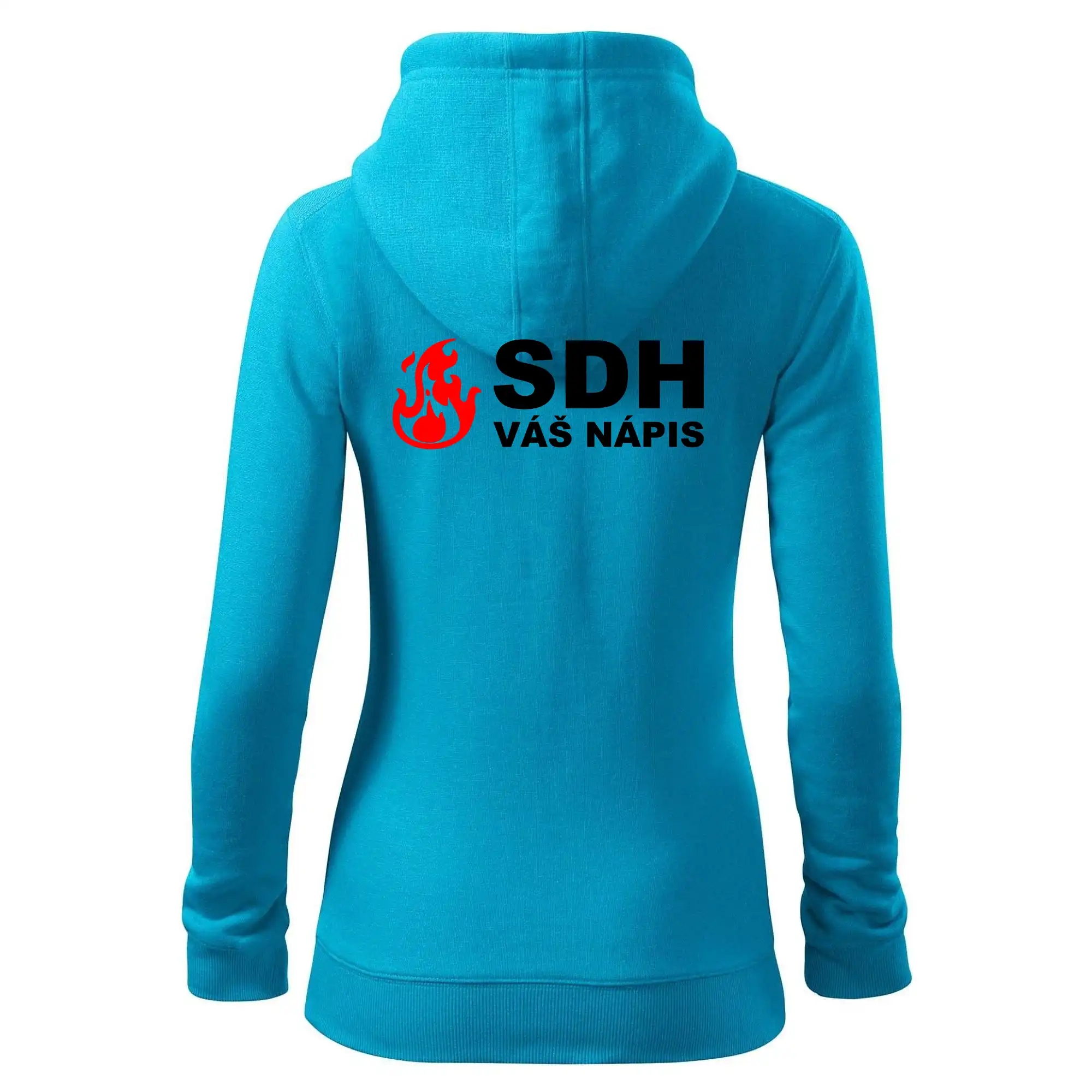 SDH nápis (oheň, název sboru - vlastní nápis)
