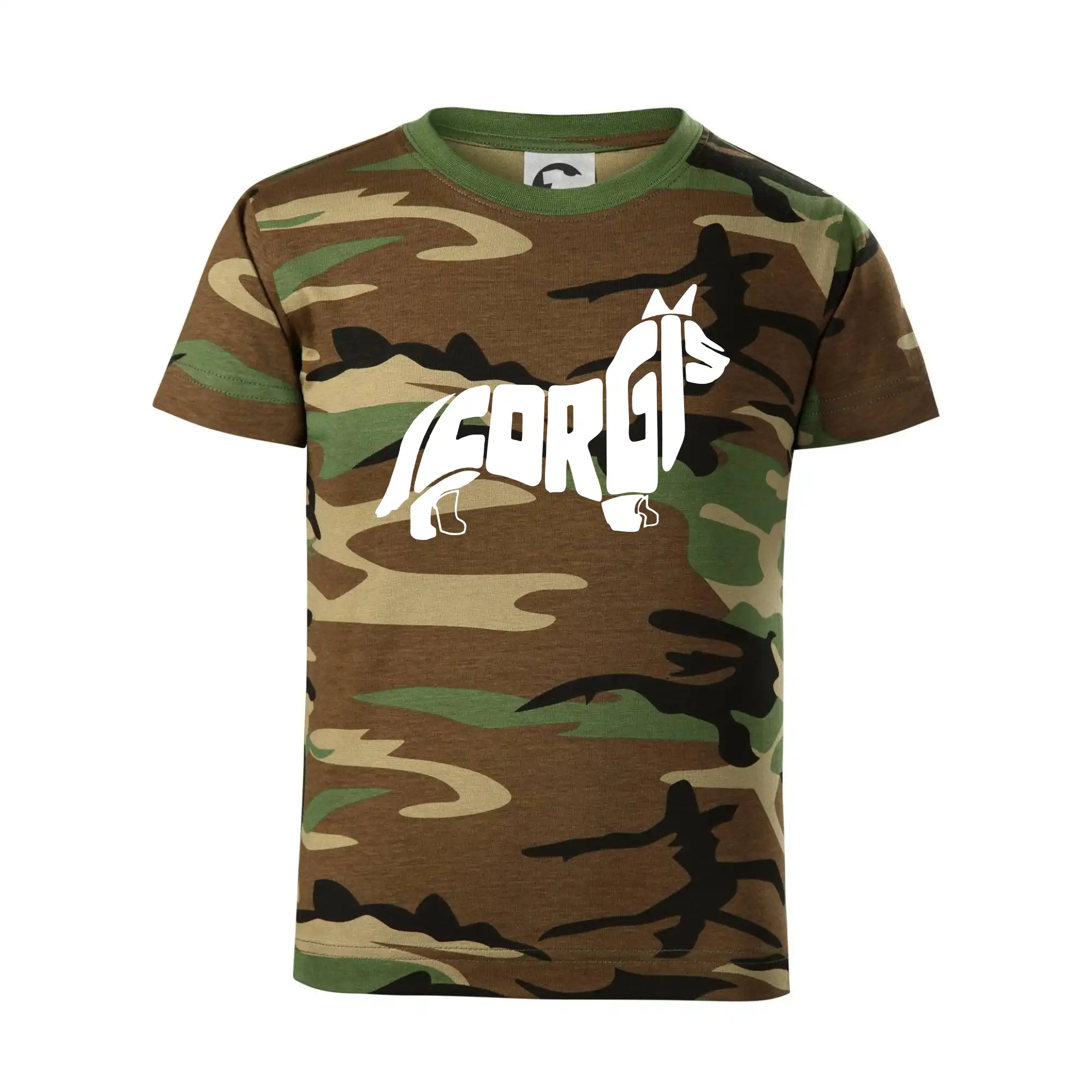 Corgi - nápis v těle