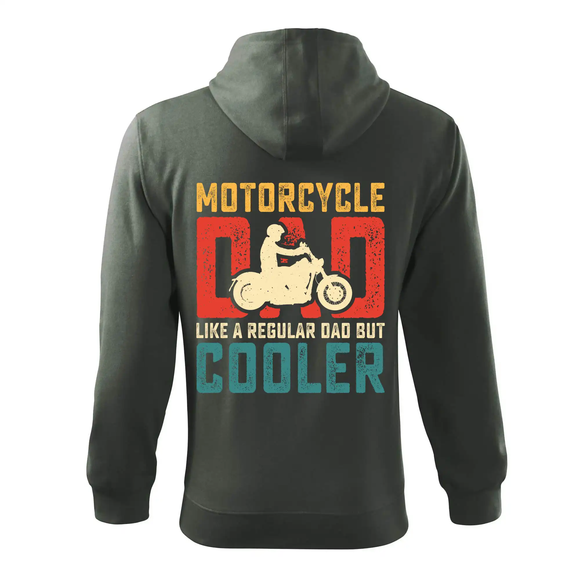 Motorcycle dad like a regular dad but cooler
