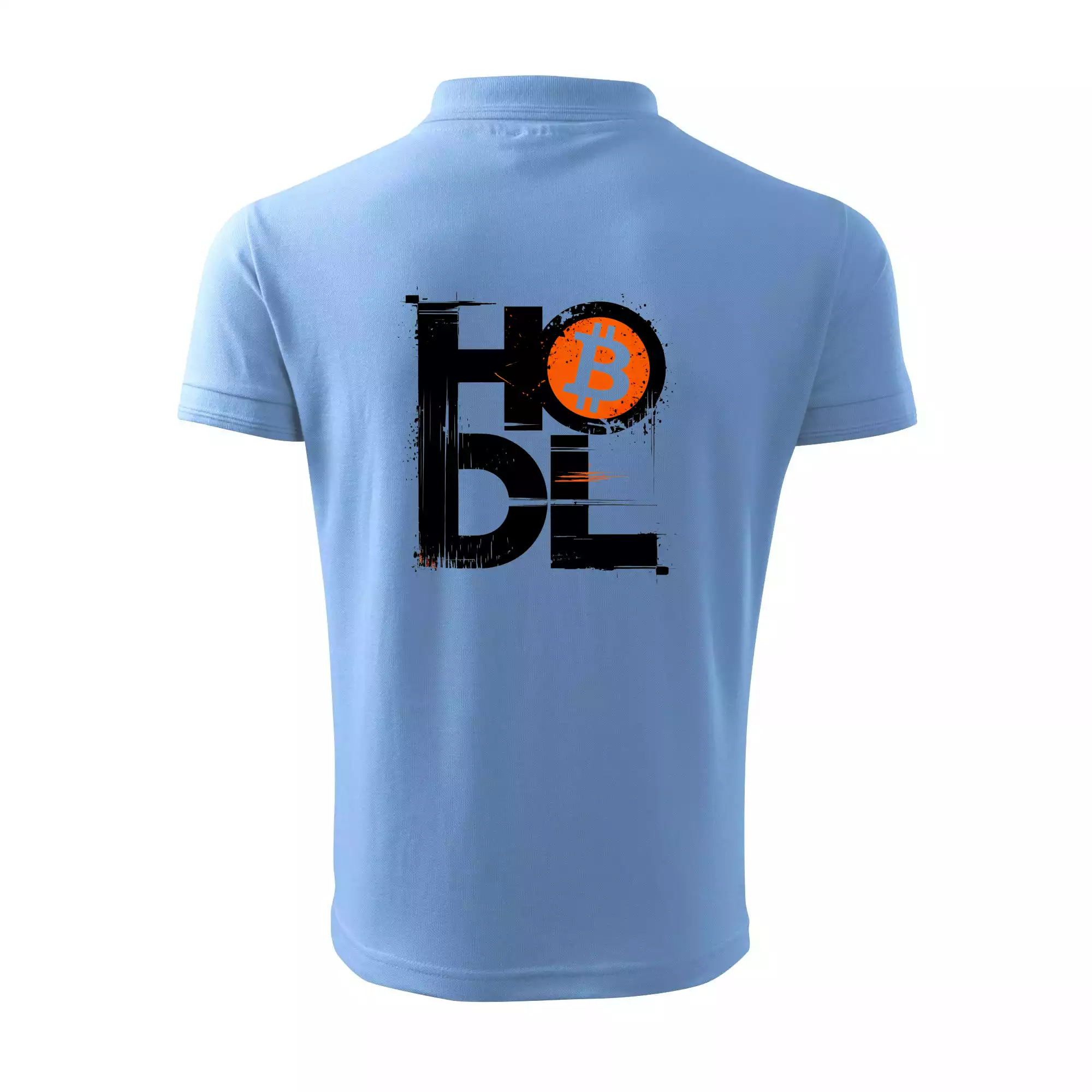 Hodl velký nápis a logo BTC