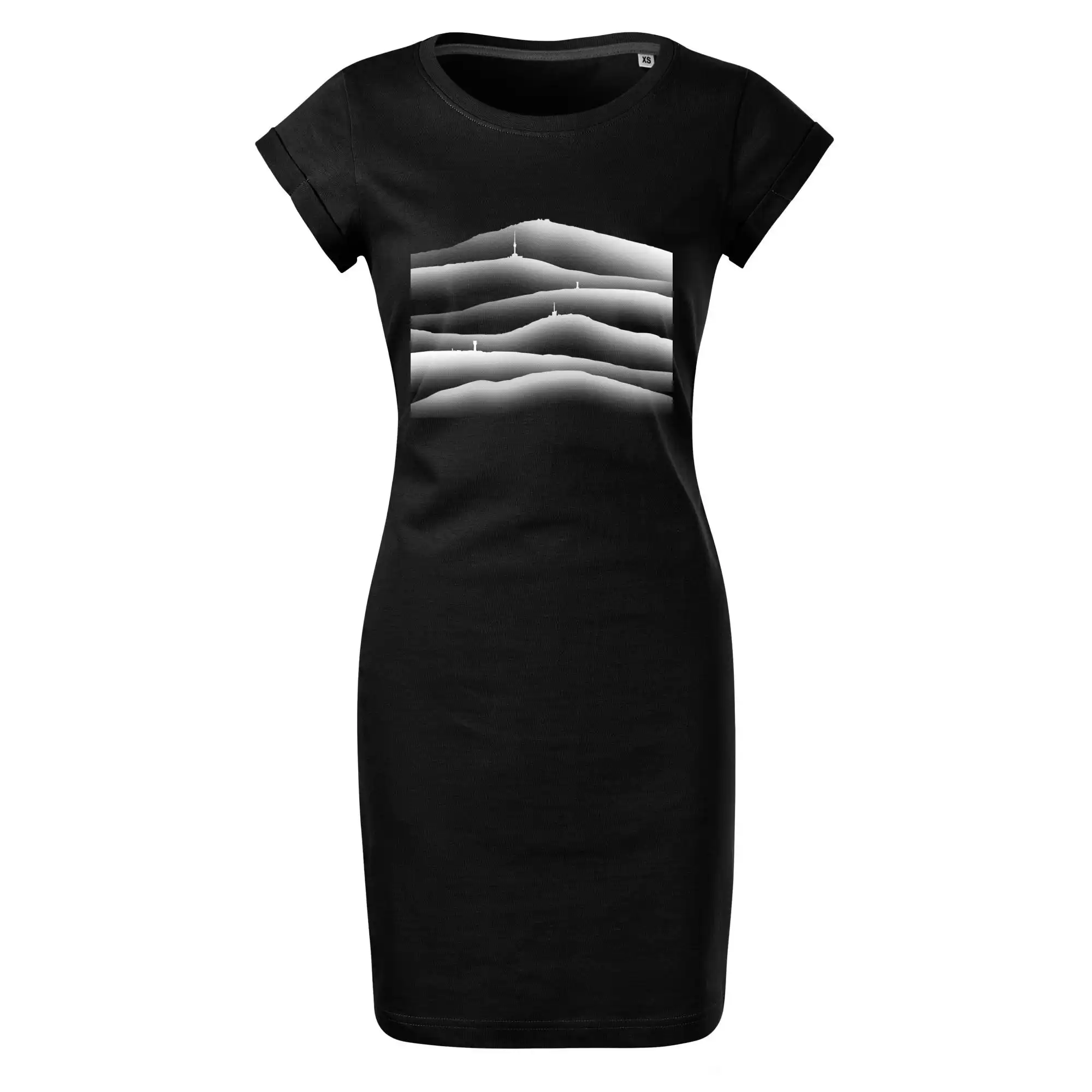 Stínované siluety Českých hor