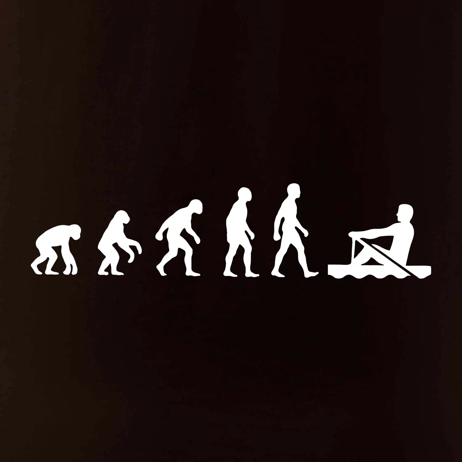 Evoluce veslování 1 človek