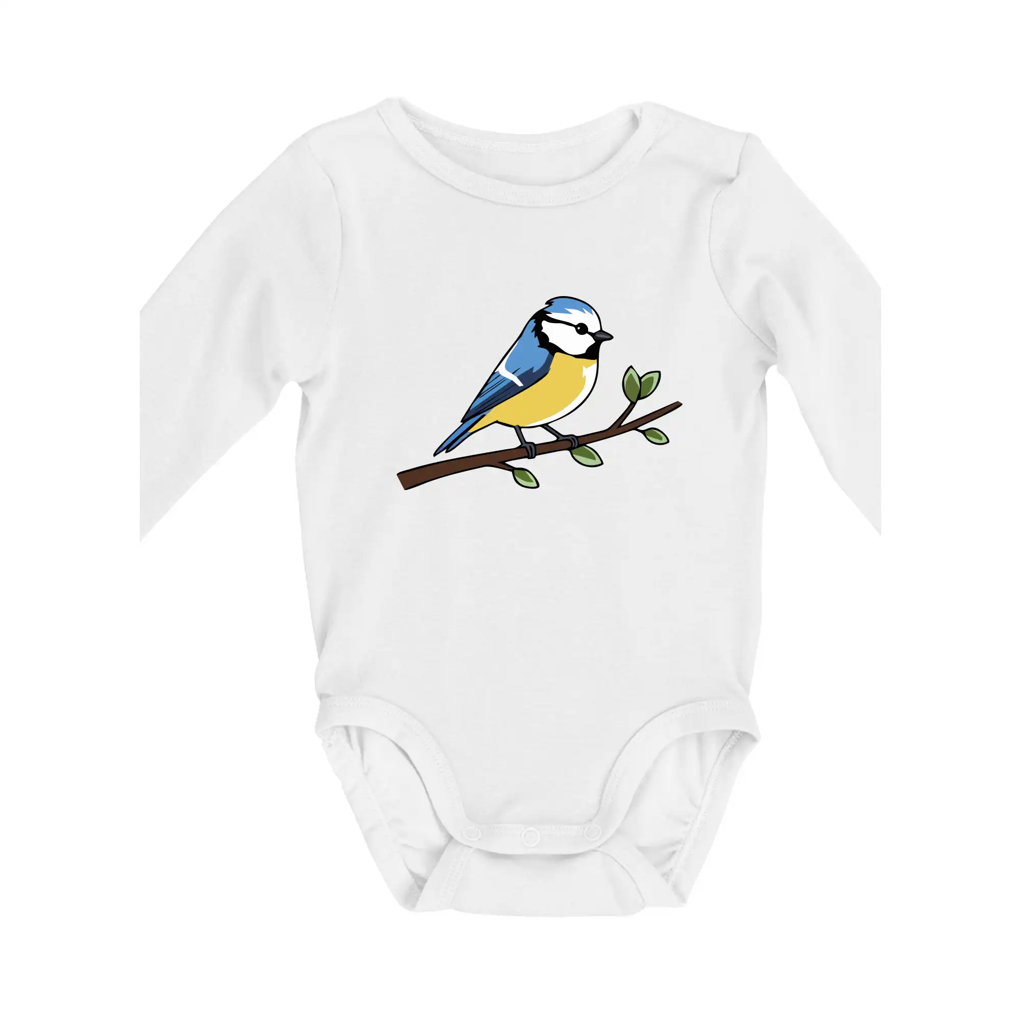 Sýkorka modřinka na větvi