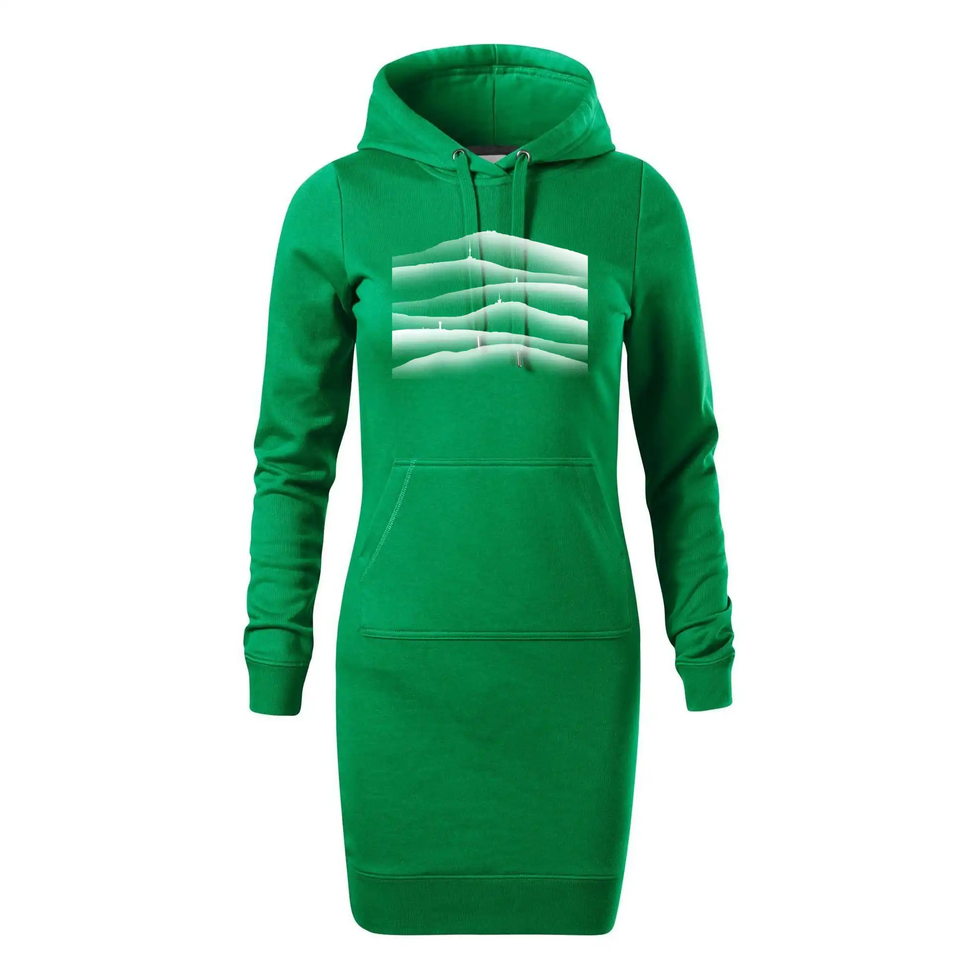 Stínované siluety Českých hor