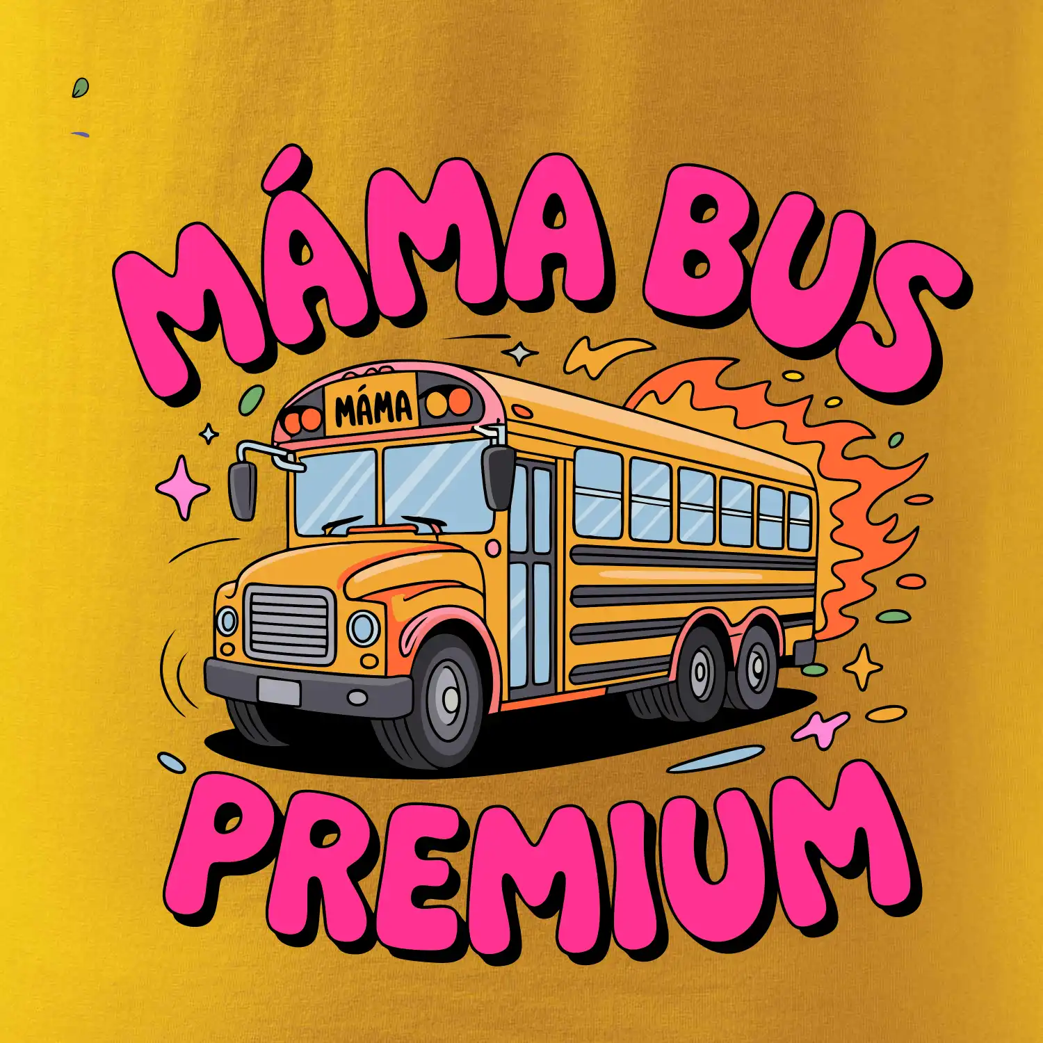 Kreslený Máma bus premium