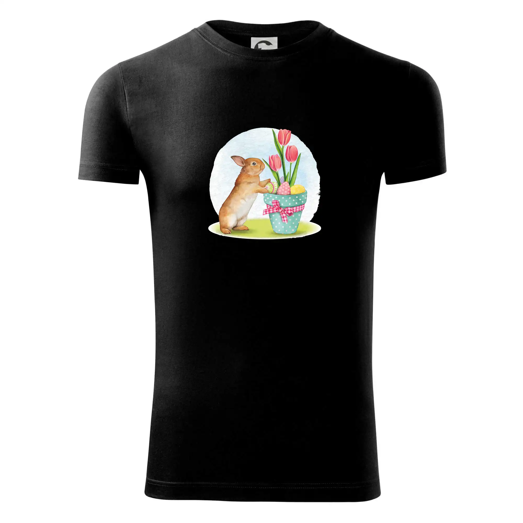 Velikonoční zajíček tulipány