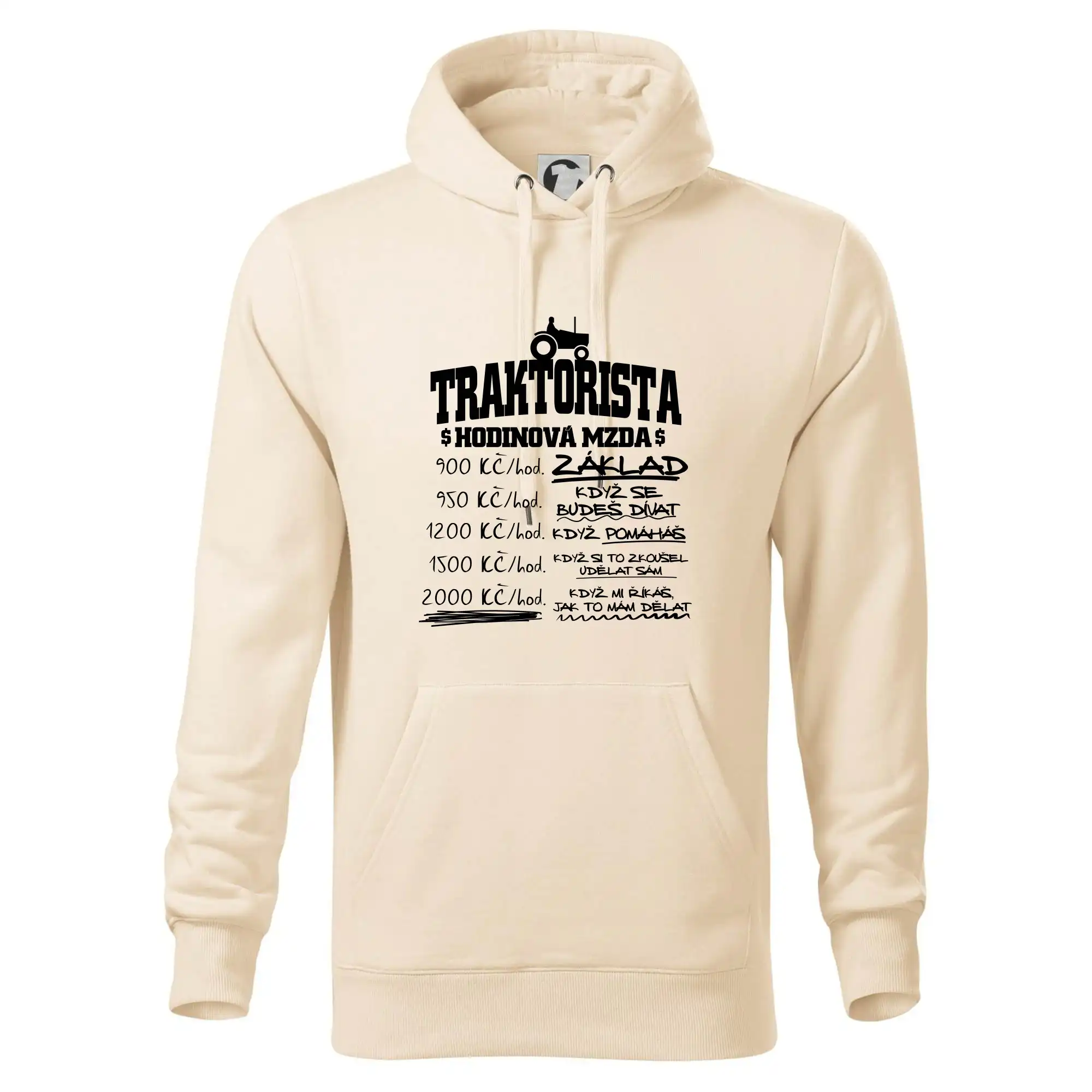 Traktorista hodinová mzda