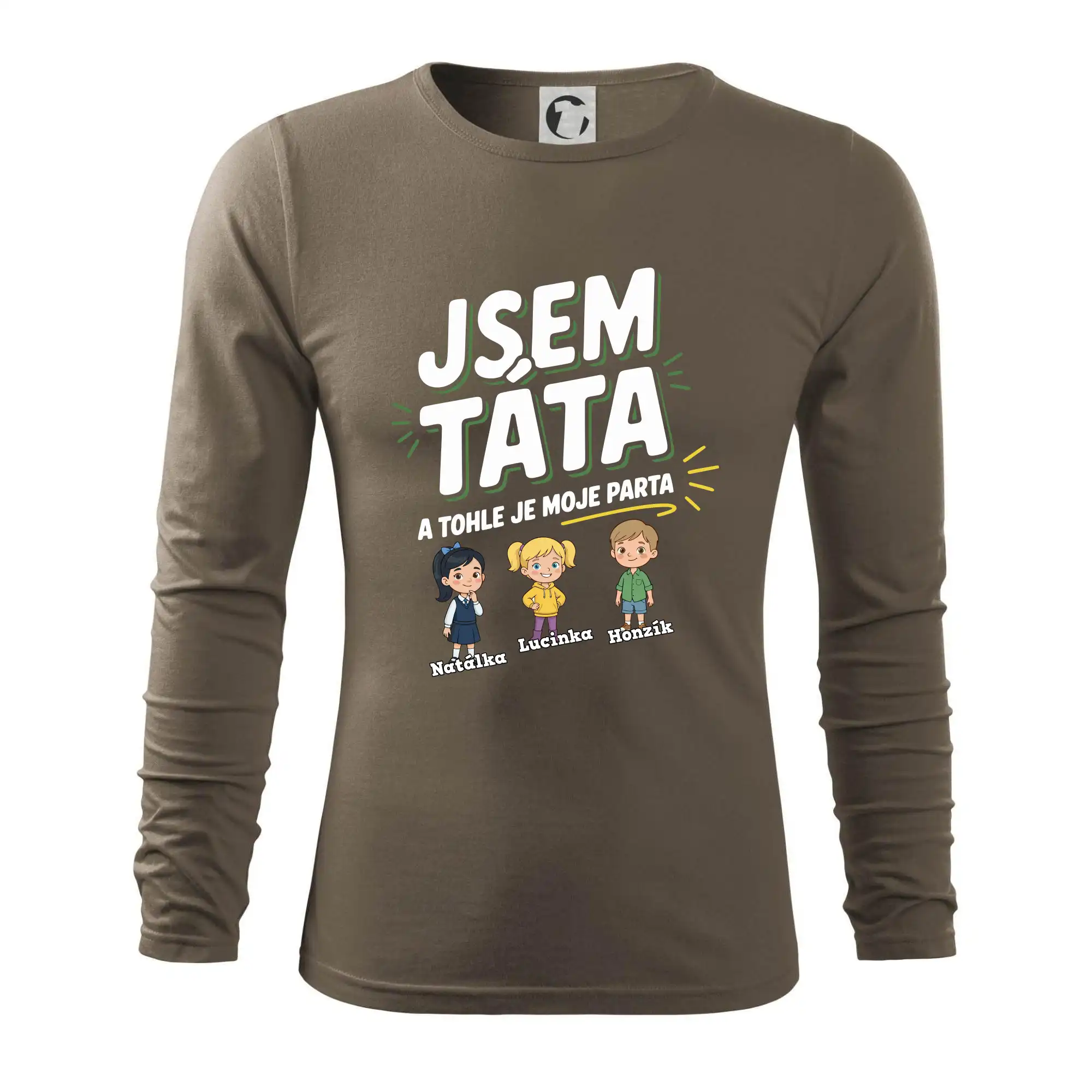 Jsem táta a tohle je moje parta  (obrázky a jména dětí)