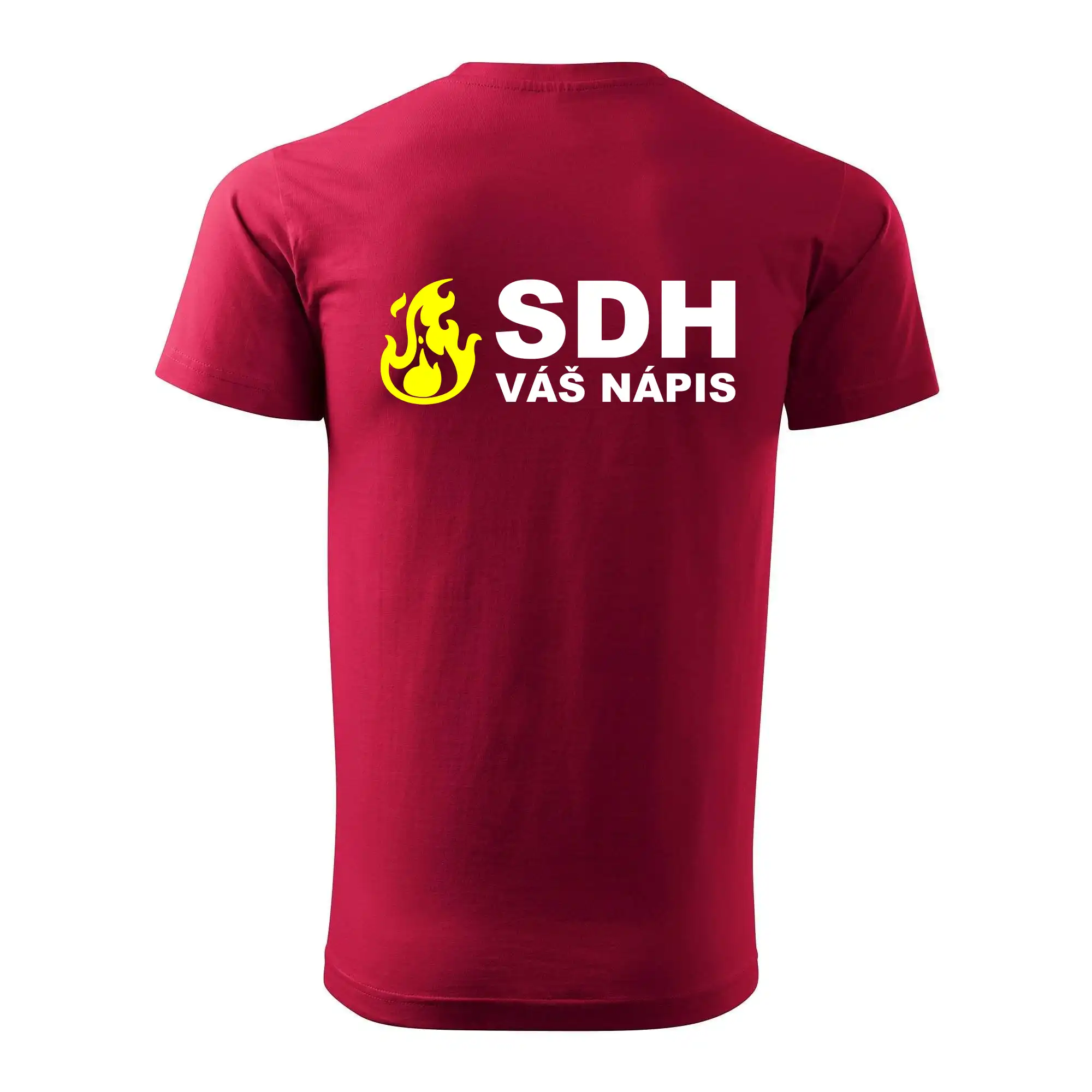 SDH nápis (oheň, název sboru - vlastní nápis)