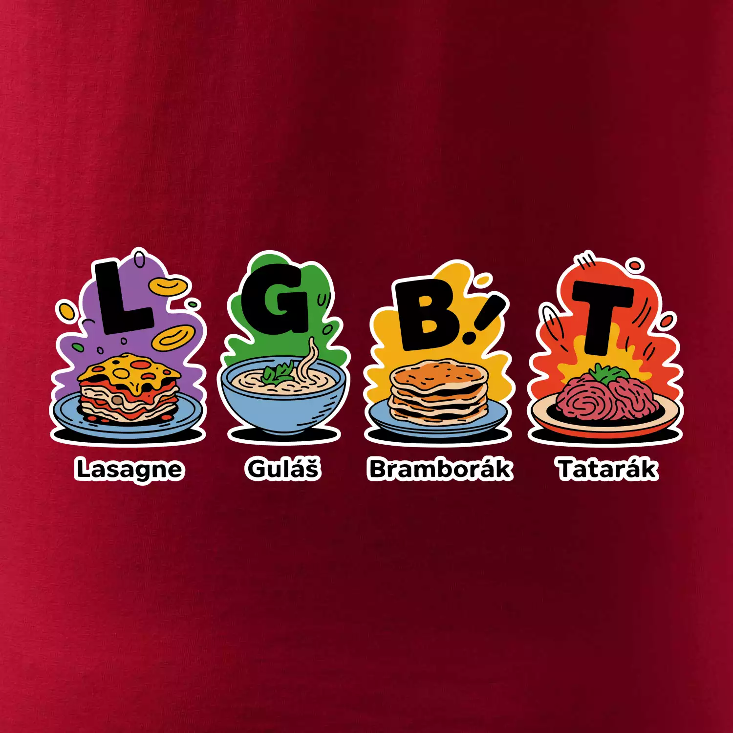 LGBT - Lasagne, Guláš, Bramborák, Tatarák