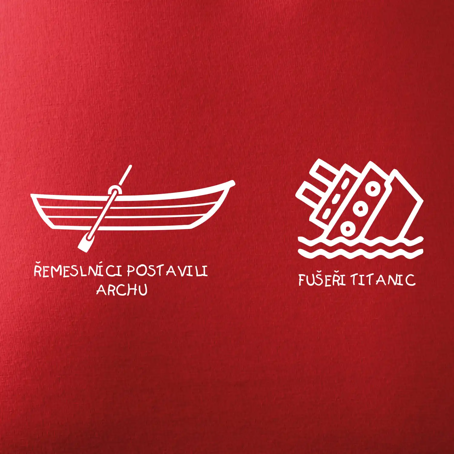 Řemeslnici postavili archu, fušeři Titanic