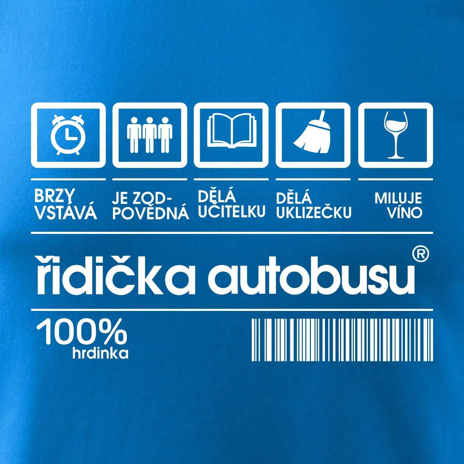 Čárový kód řidička autobusu