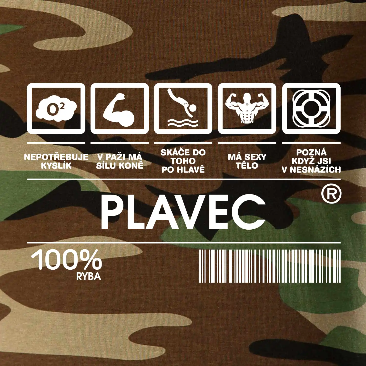 Čárový kód  - Plavec/plavkyně